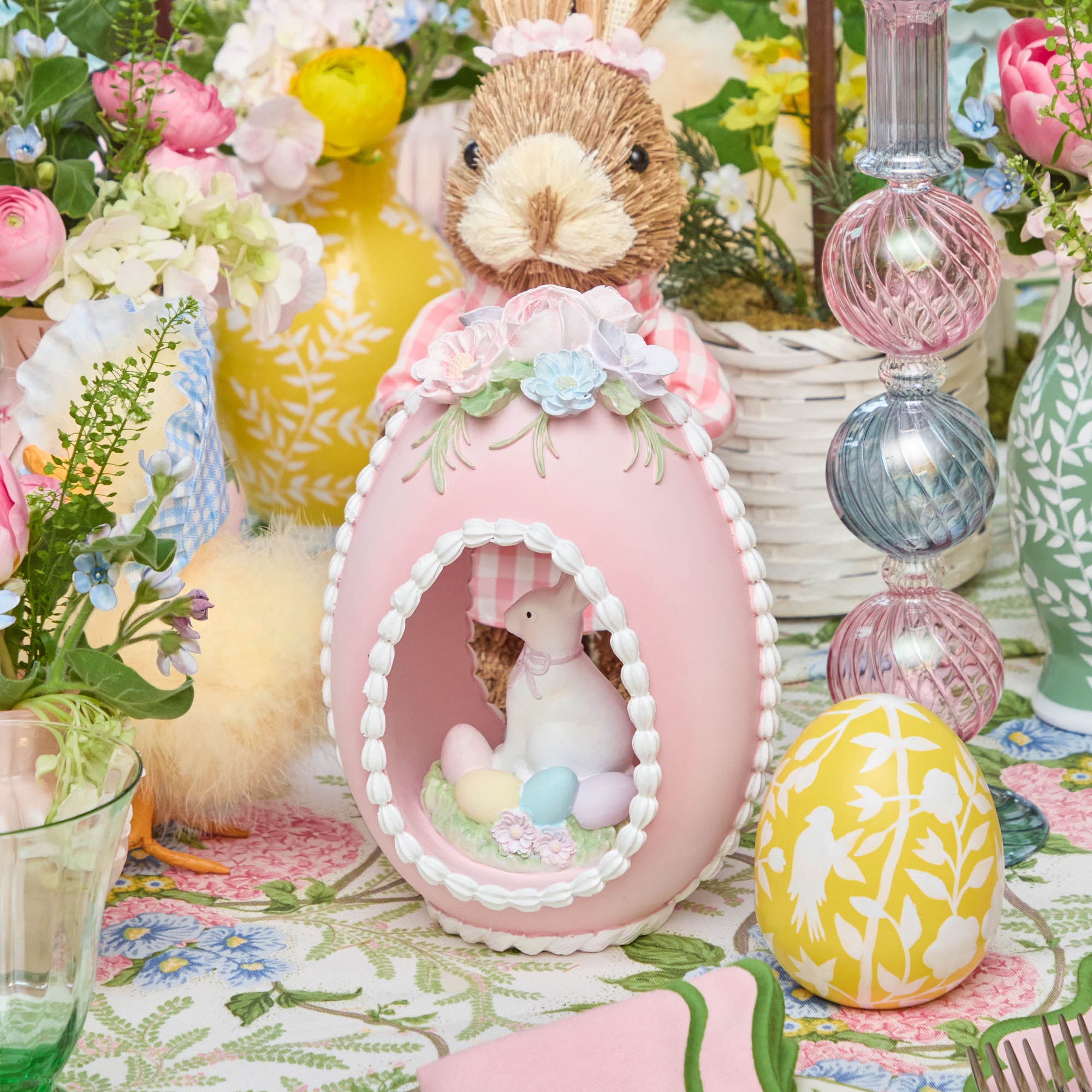 Pastel Bunny in Egg (Set of 3)