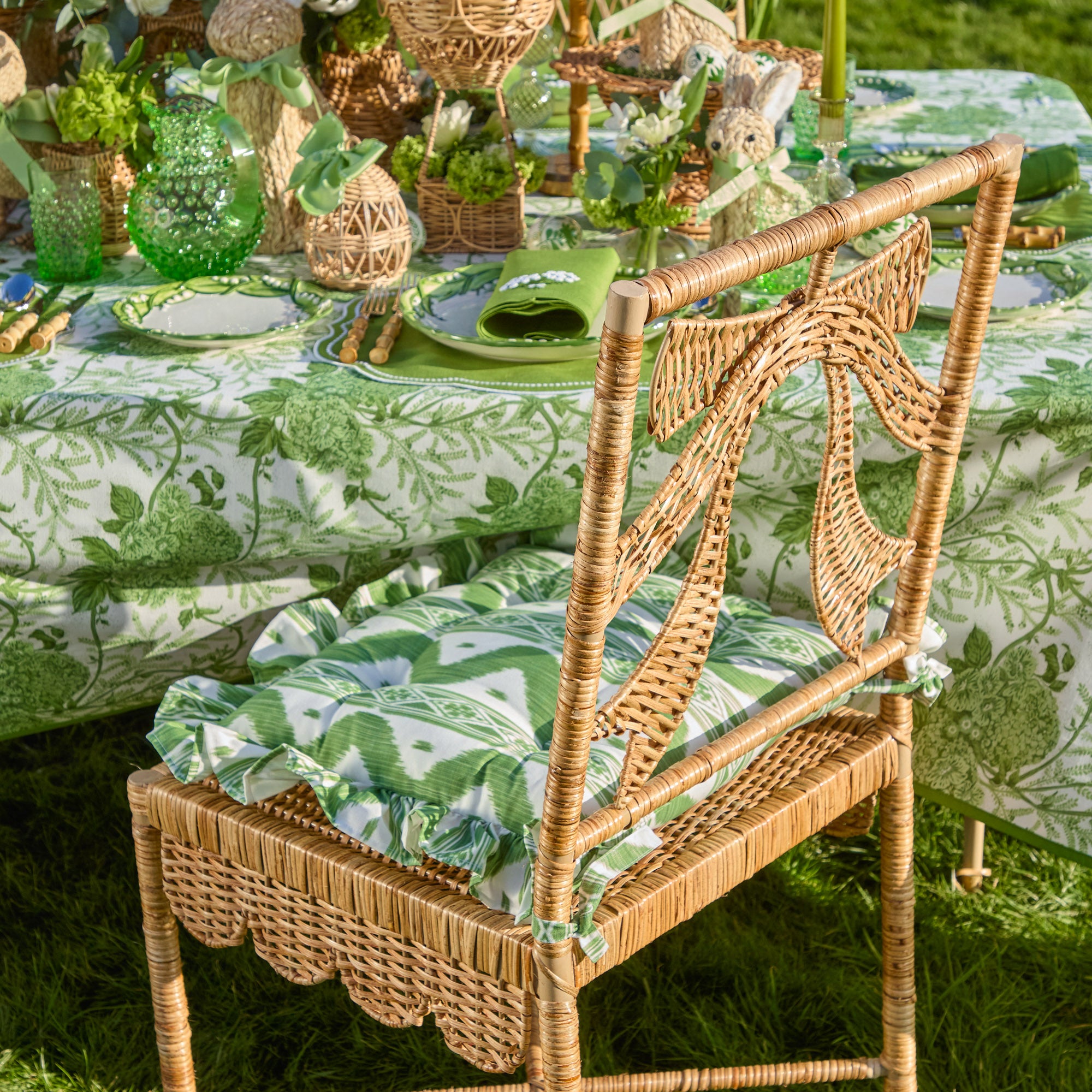 Celine Bow Rattan Chair