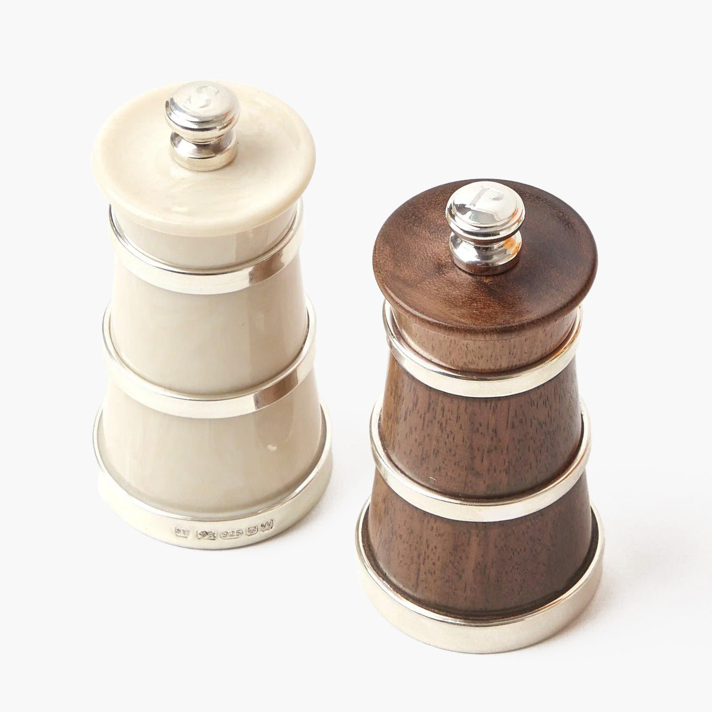 Ivorine & Rosewood Salt & Pepper Set