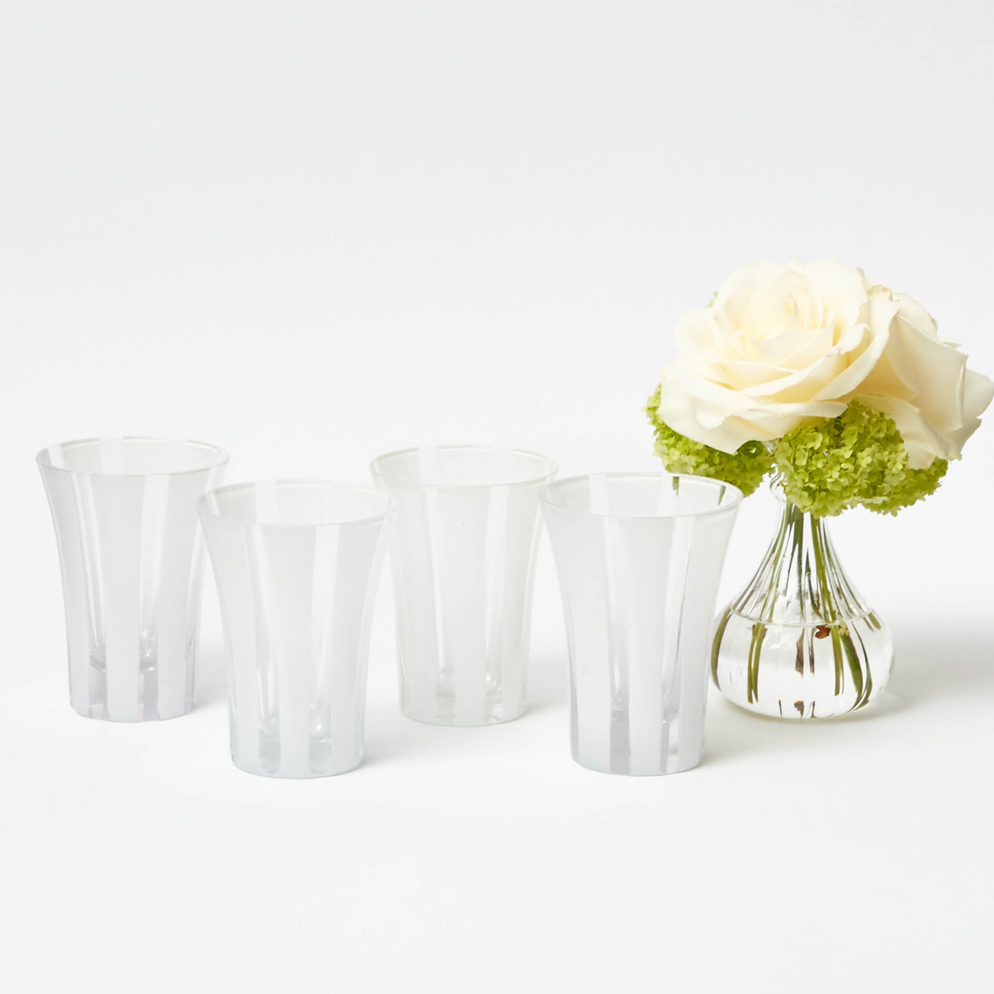 White Positano Glasses (Set of 4)