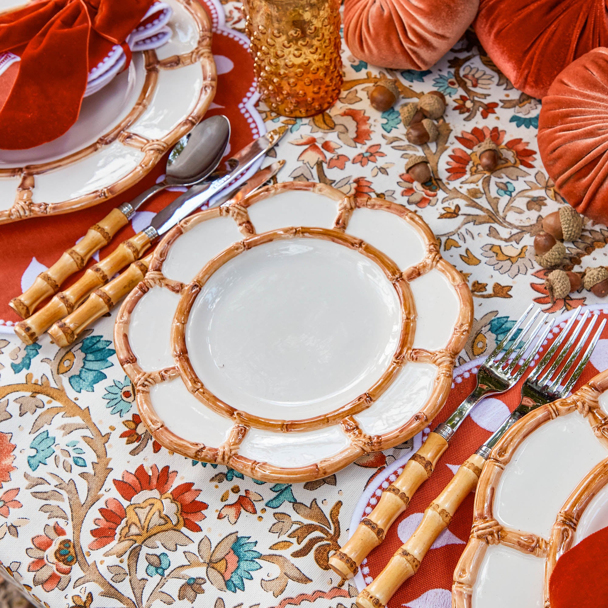 Orange plate set hotsell