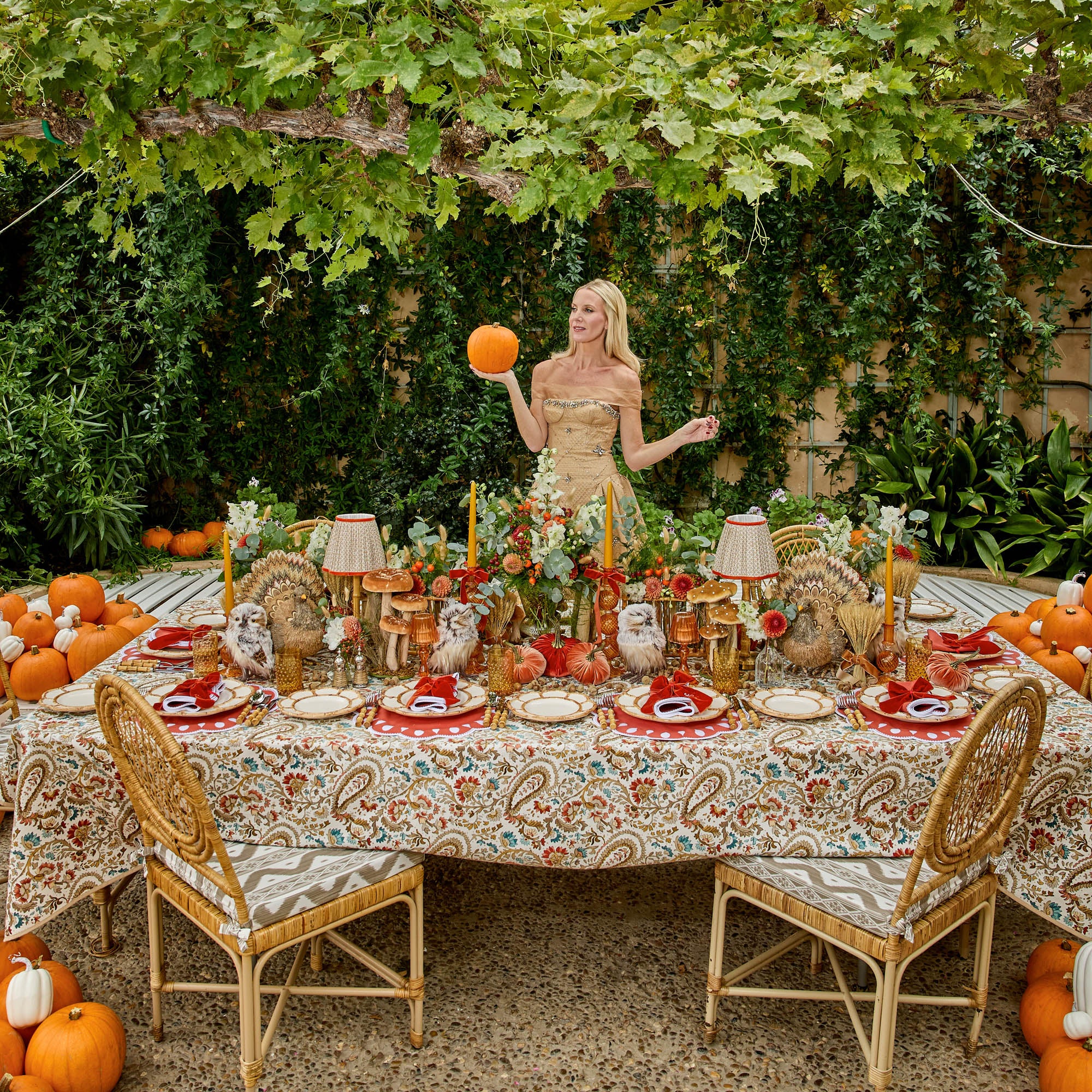 Autumnal Paisley Tablecloth