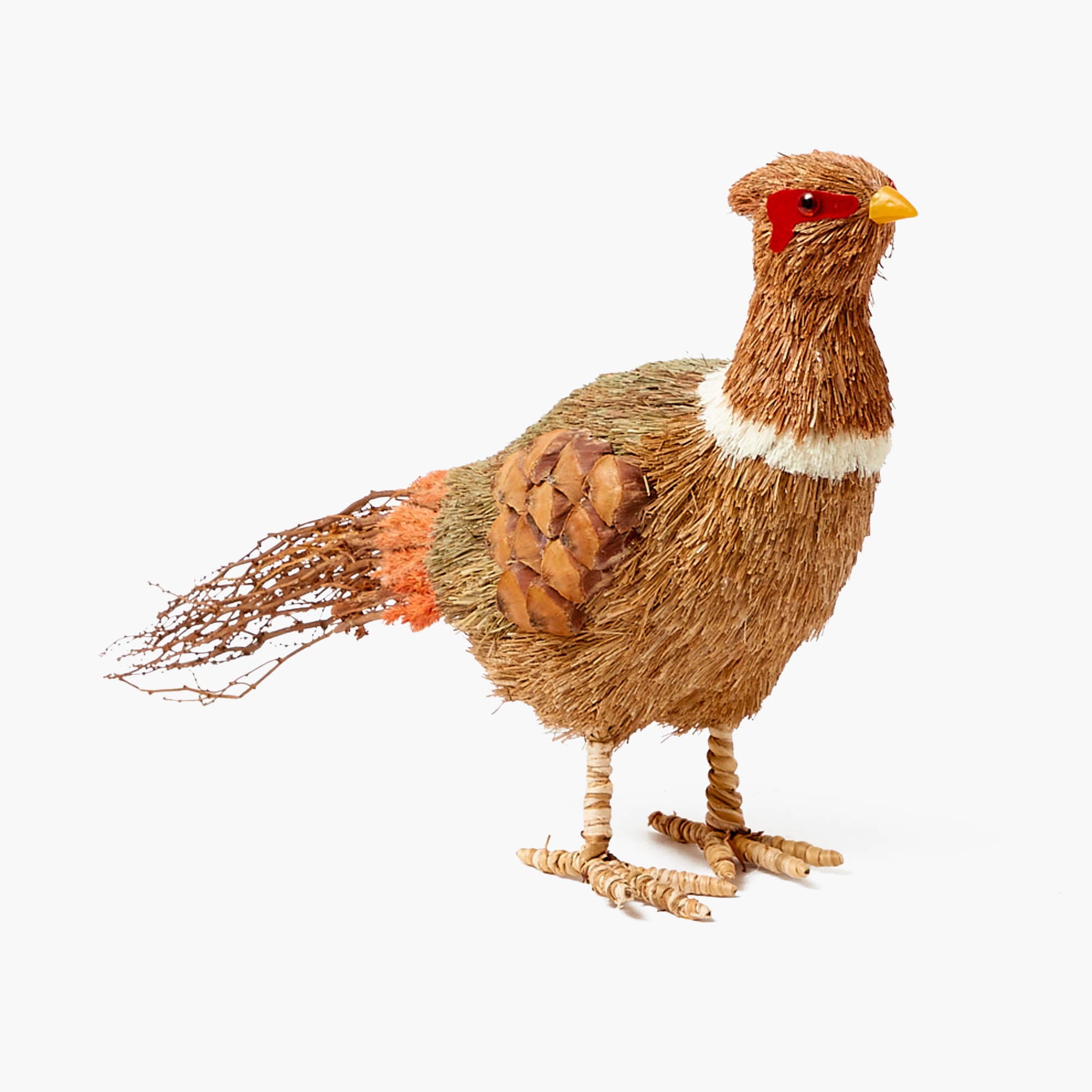 Decorative Raffia Pheasant (Pair)