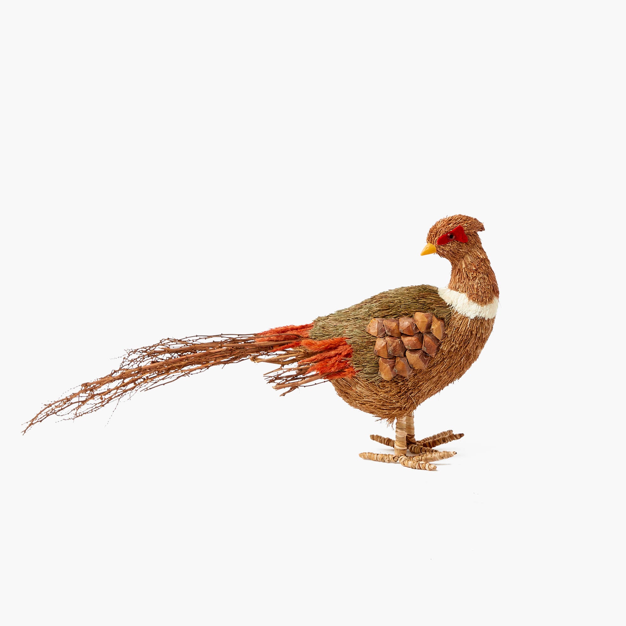 Decorative Raffia Pheasant (Pair)