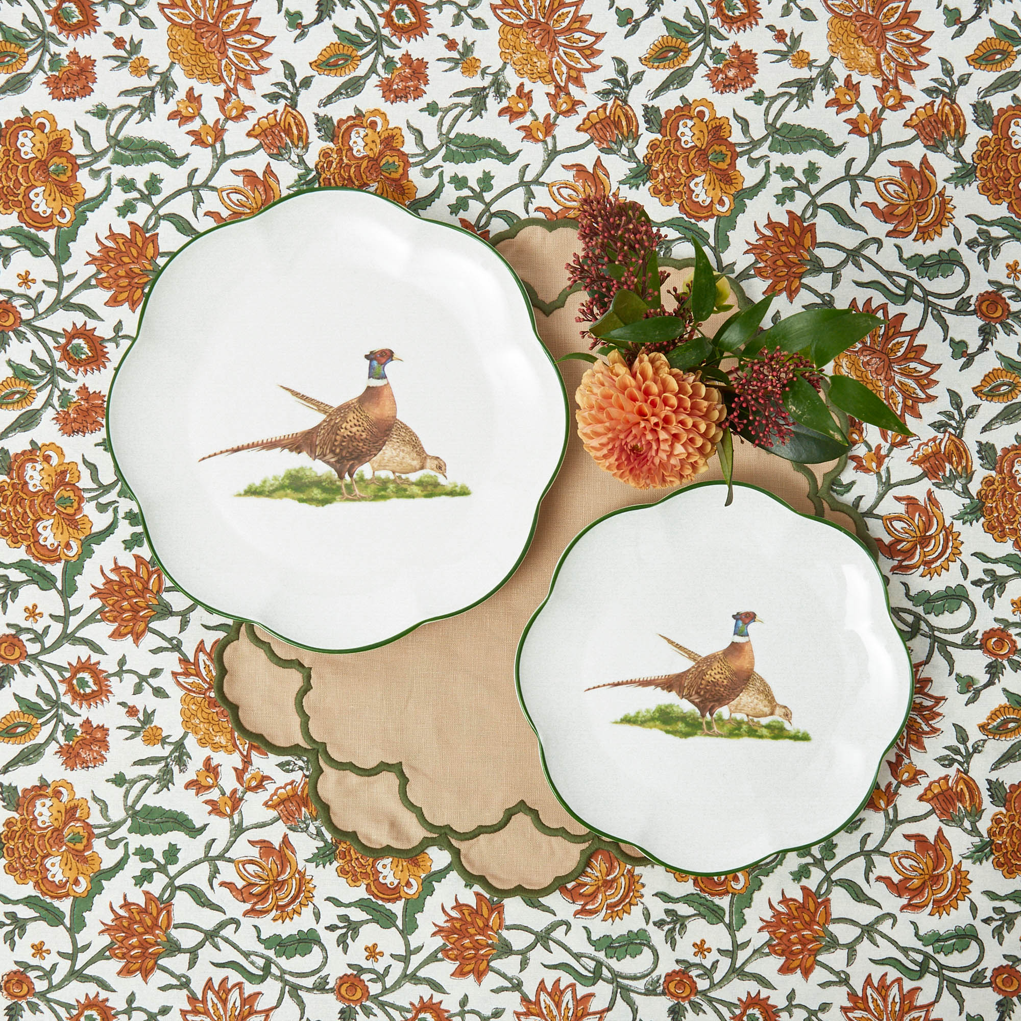 Scalloped Pheasant Dinner Plate