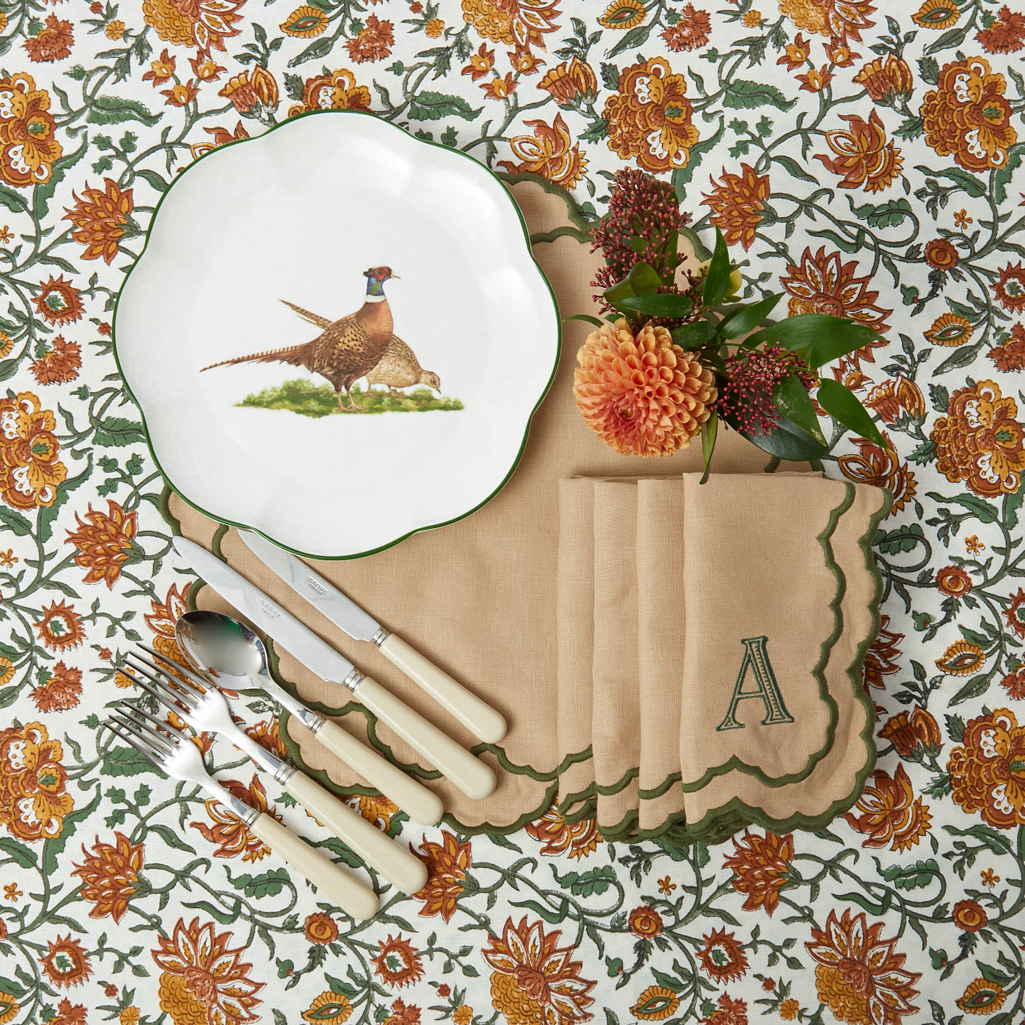 Scalloped Pheasant Dinner Plate