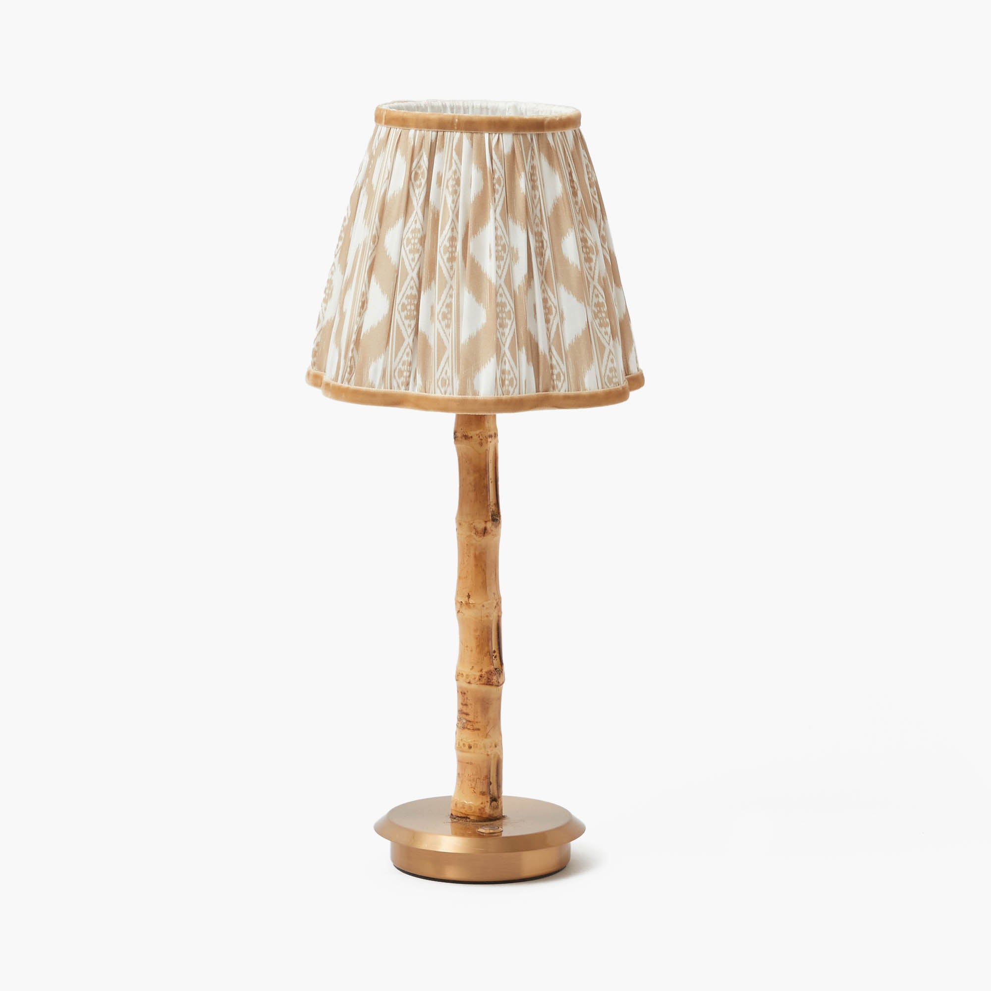 Rechargeable Bamboo Lamp Stand