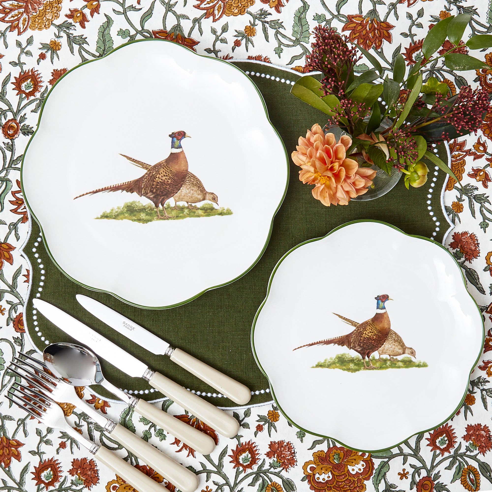 Scalloped Pheasant Dinner Plate