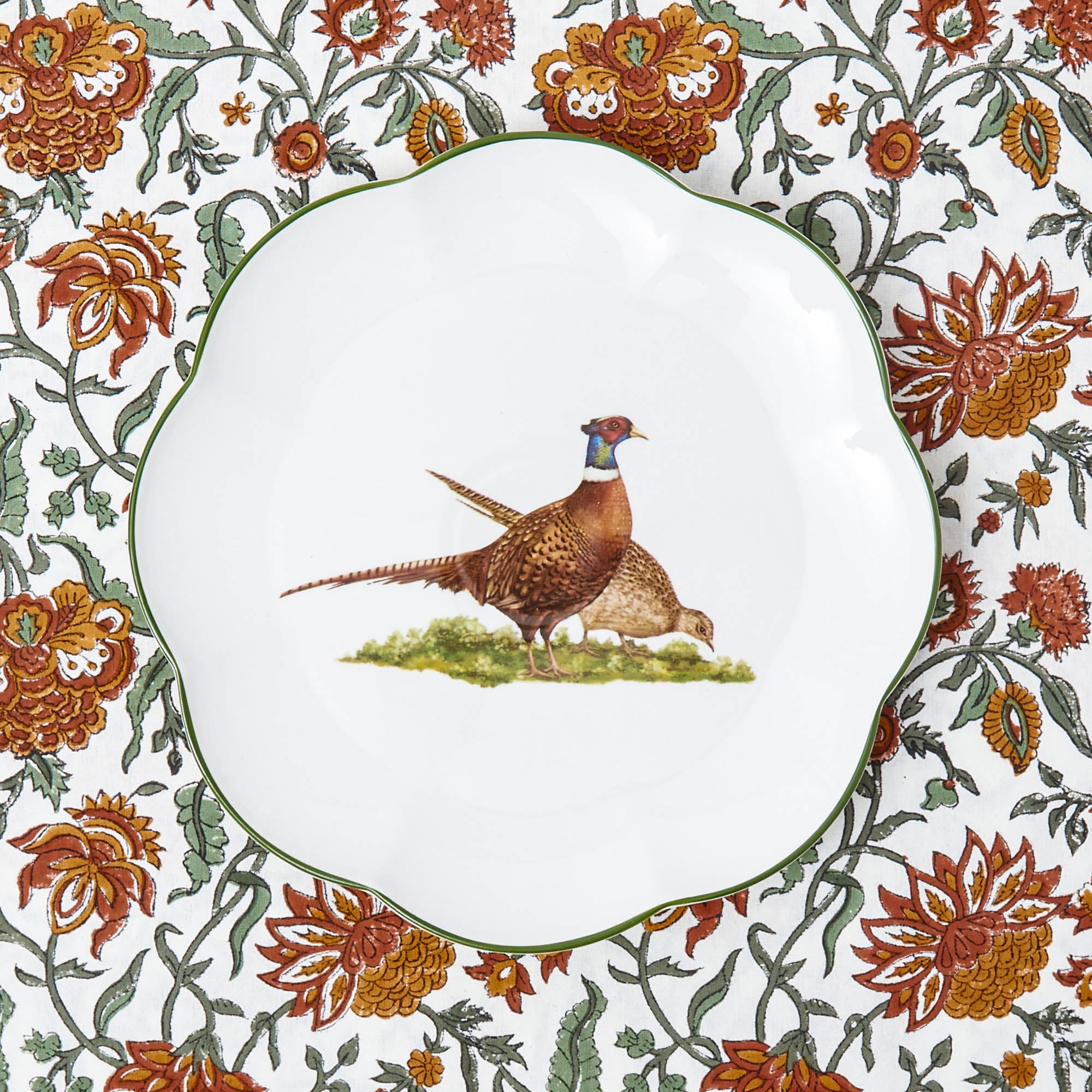 Scalloped Pheasant Dinner Plate