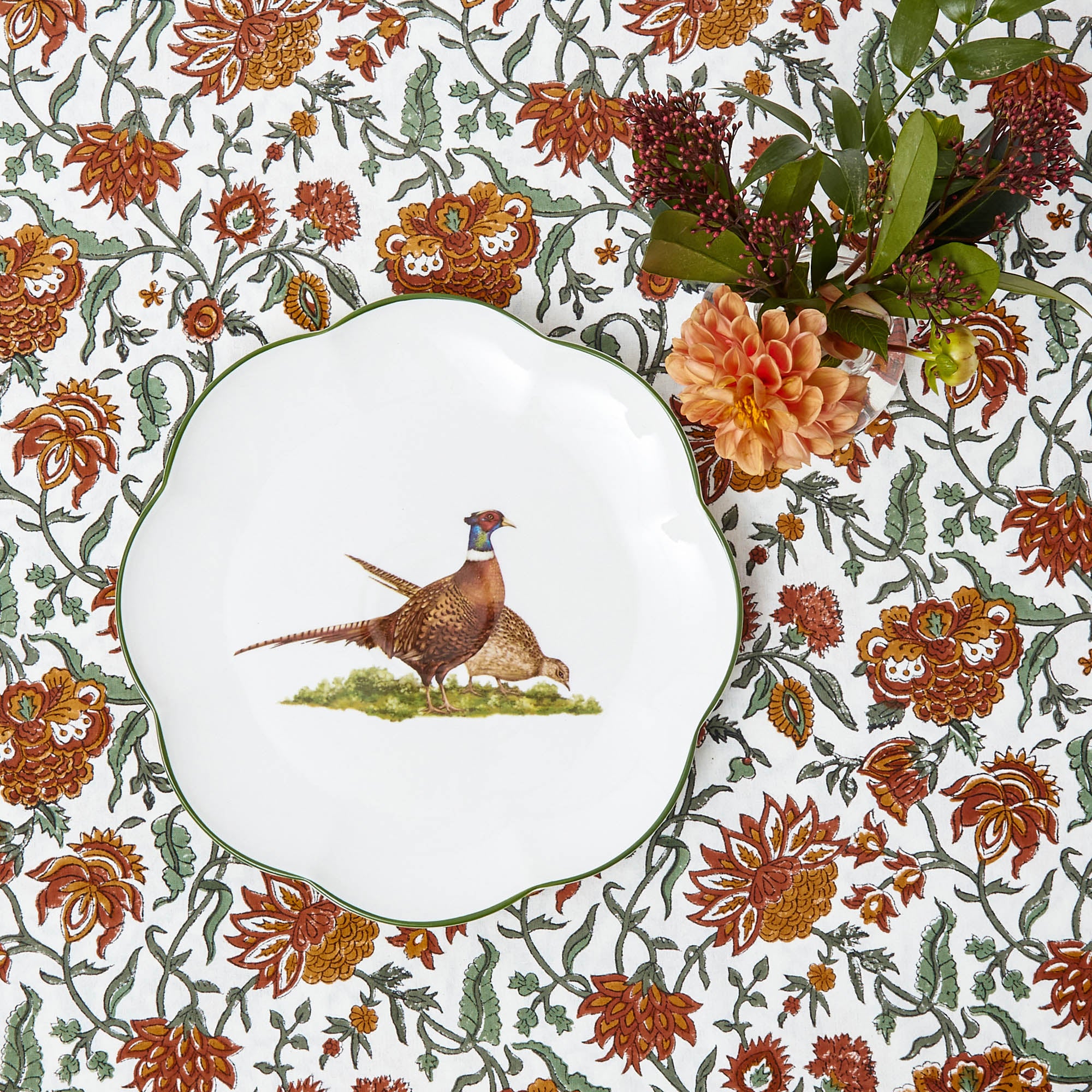 Scalloped Pheasant Dinner Plate