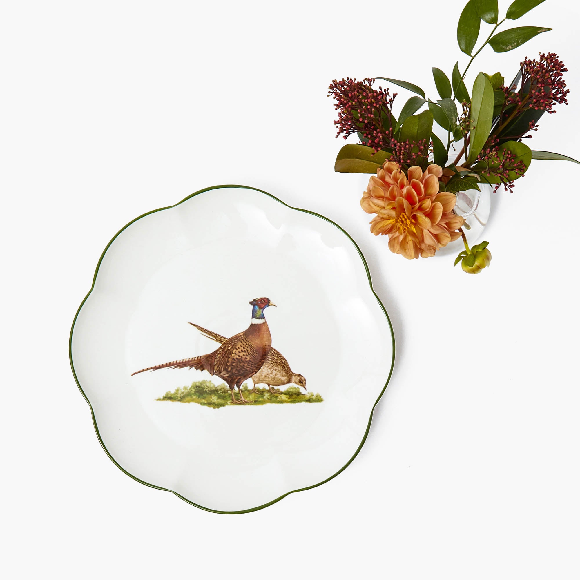 Scalloped Pheasant Dinner Plate