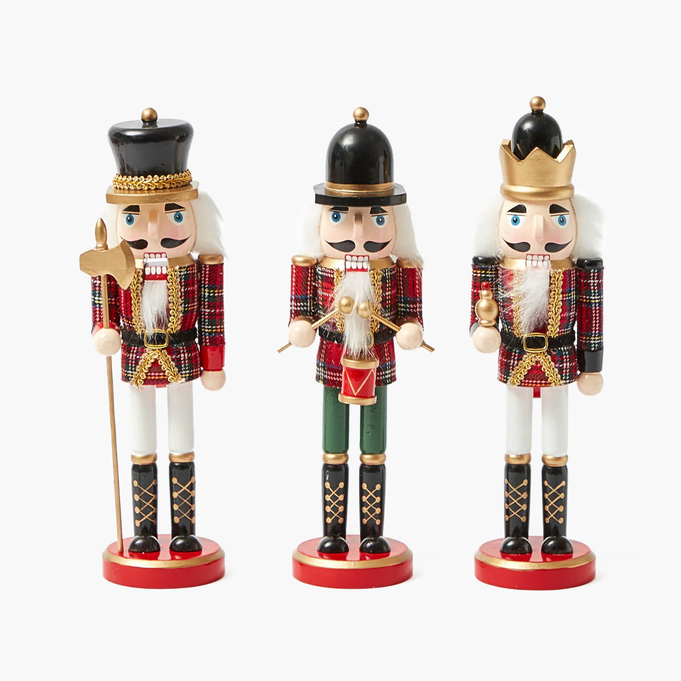 Tartan Nutcrackers (Set of 3)