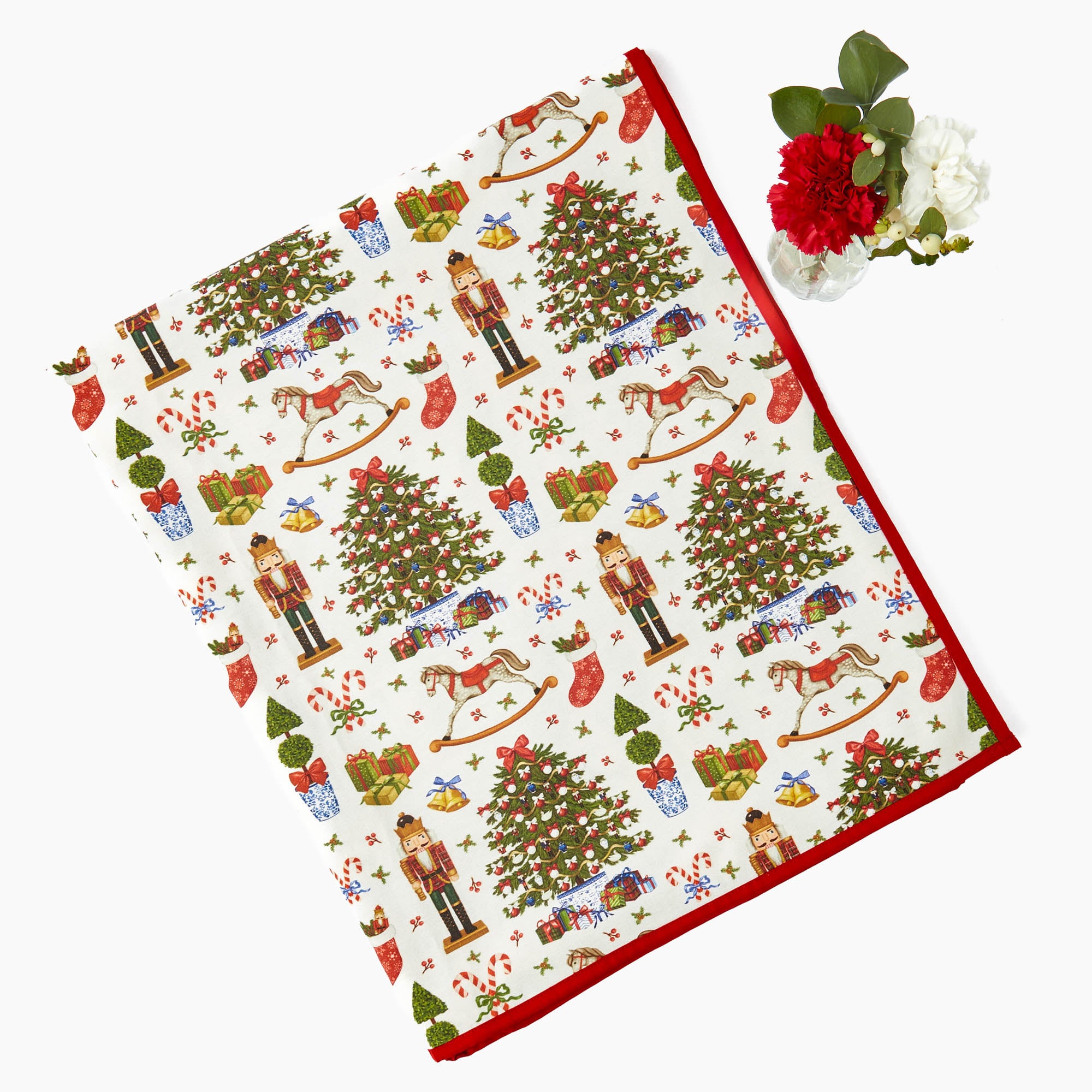 Jolly Nutcracker Tablecloth