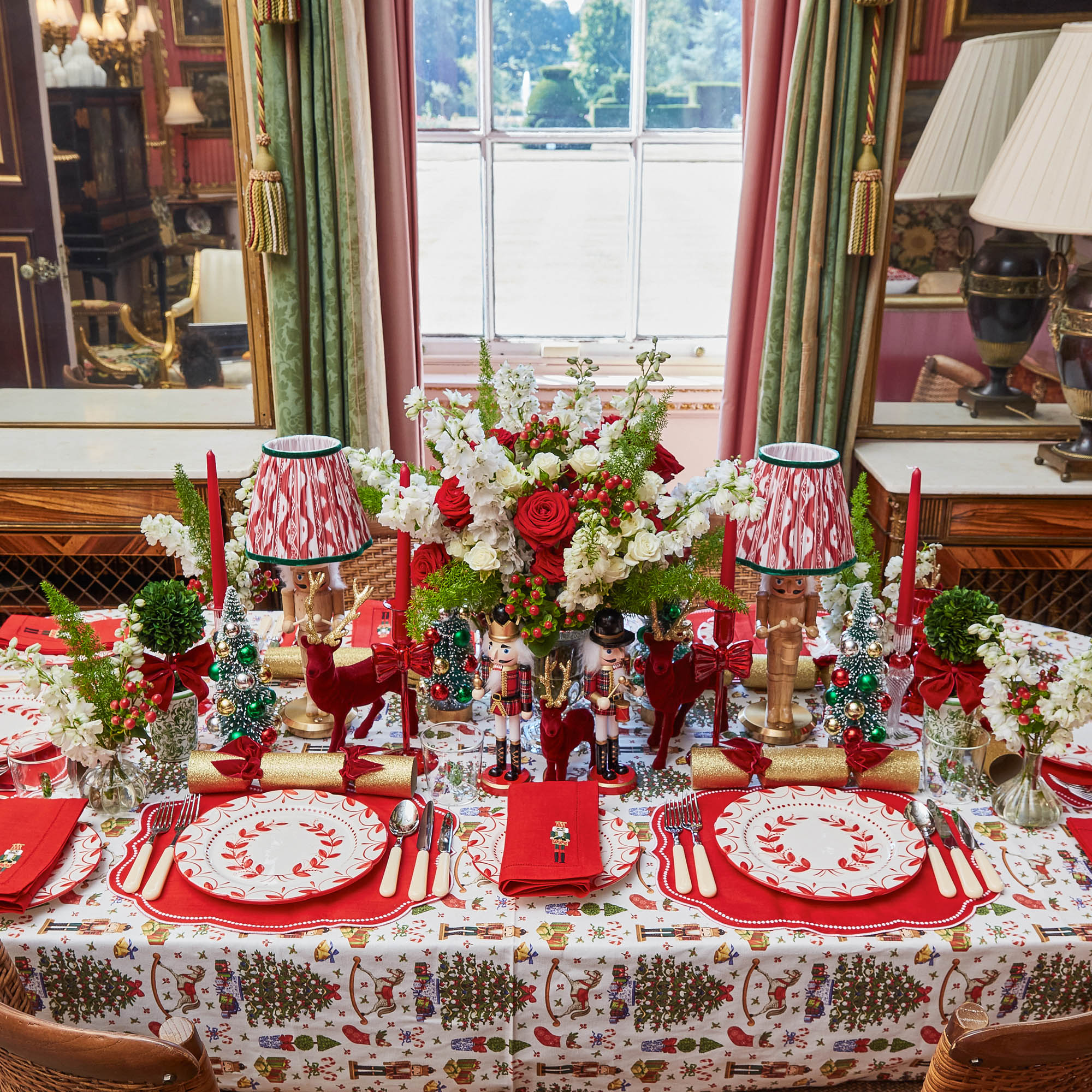 Jolly Nutcracker Tablecloth