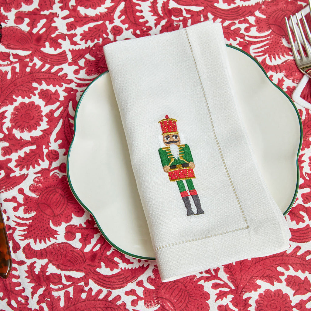 Merry Christmas Cloth Napkins, Set of 4, Christmas Napkins, Christmas  Dinner Napkins, Christmas Embroidered Napkins, Merry Christmas Napkins 