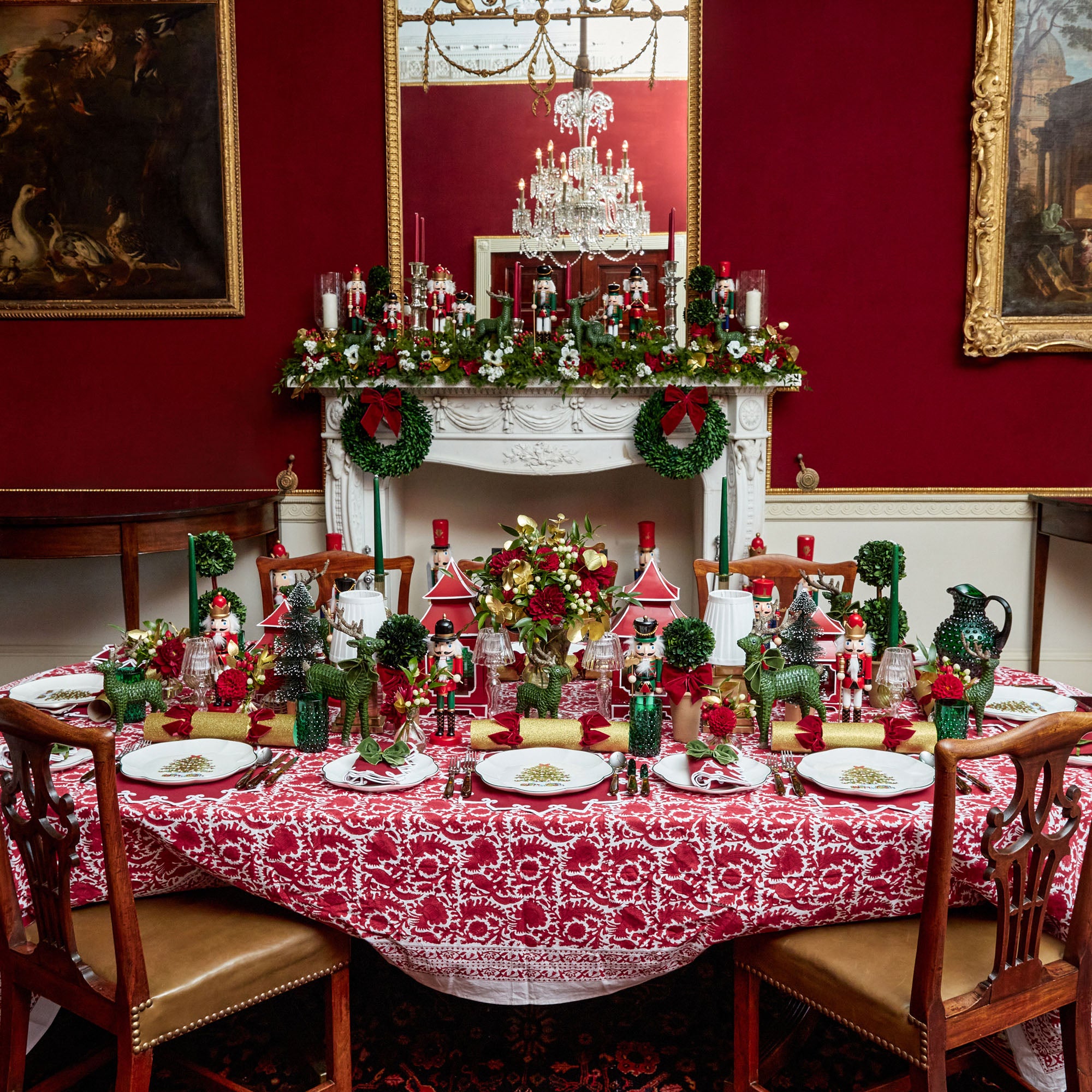 Enhance your holiday decor with the stunning beauty of our Emerald Green Hobnail Glasses & Jug Set, adding a touch of tradition to your Christmas festivities.