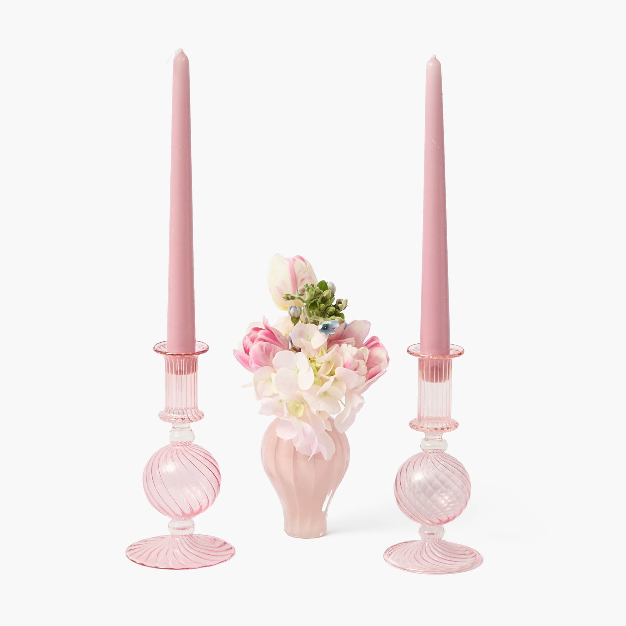 Small Camille Peony Candle Holder (Pair)