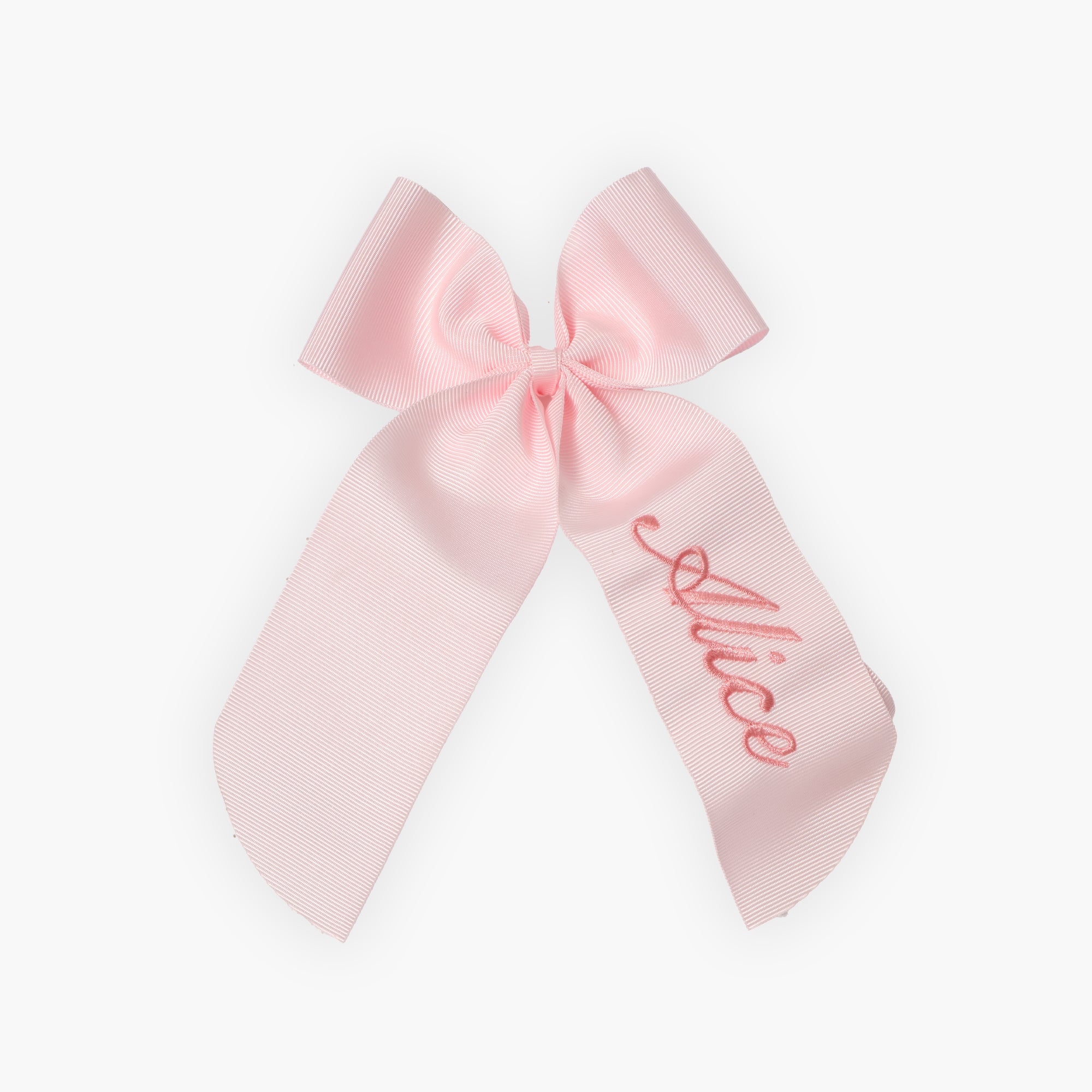 Personalisable Pink Grosgrain Bow