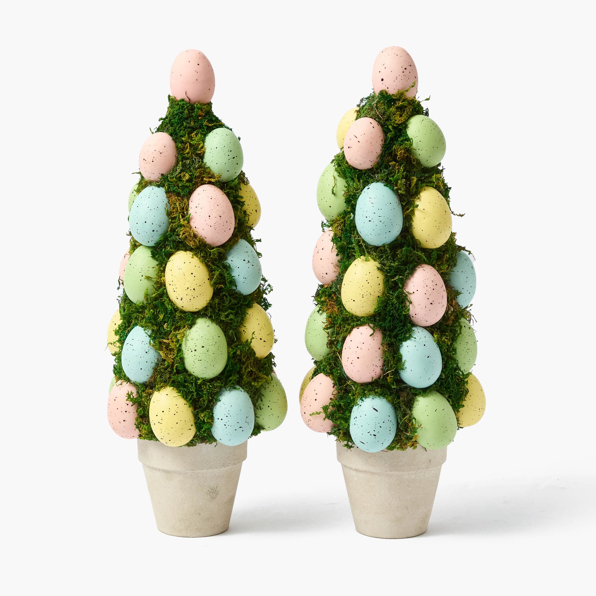 Potted Pastel Easter Egg Tree (Pair)