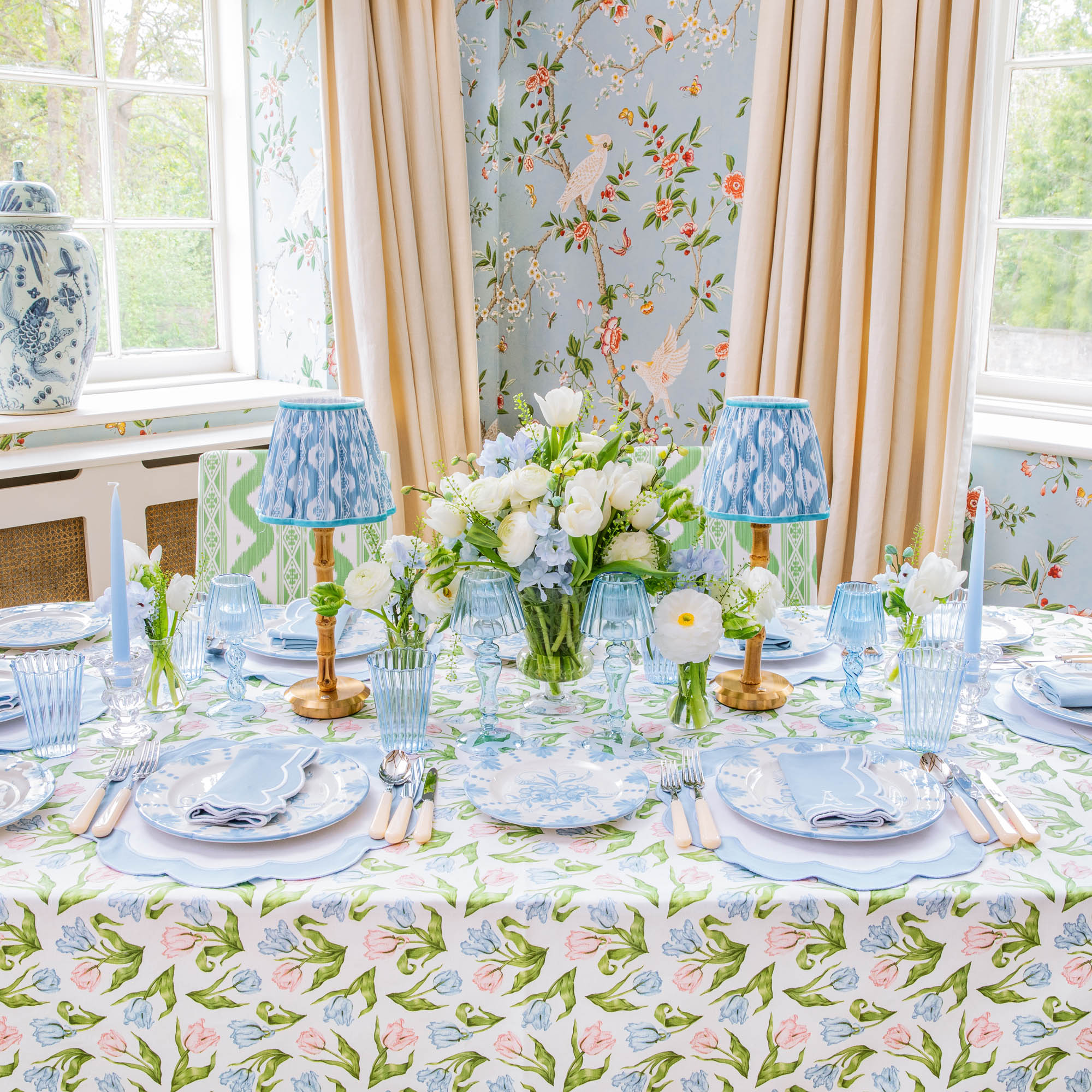 Pastel Tulip Tablecloth