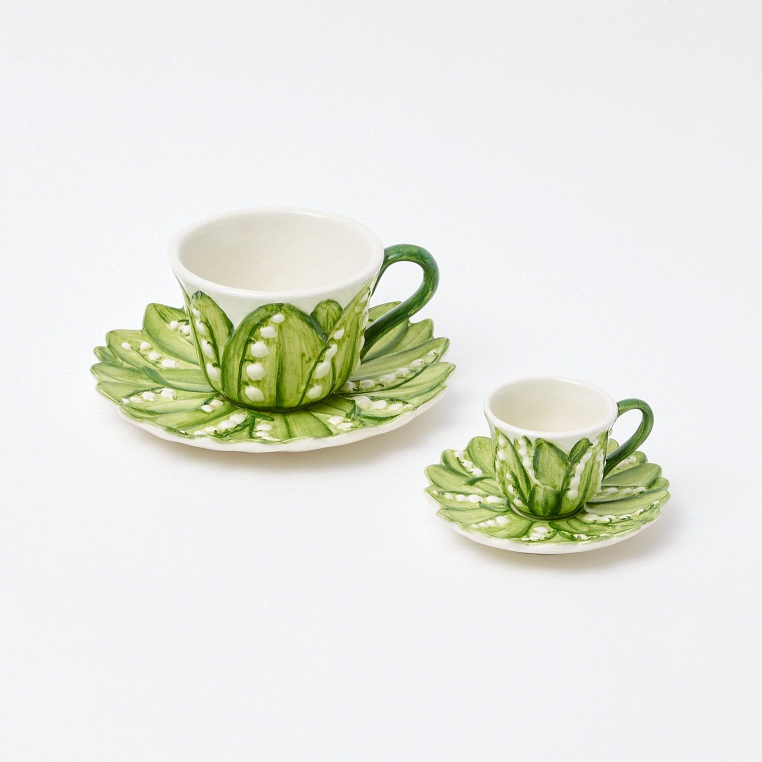 Lily of the Valley Breakfast Cup & Saucer - Mrs. Alice