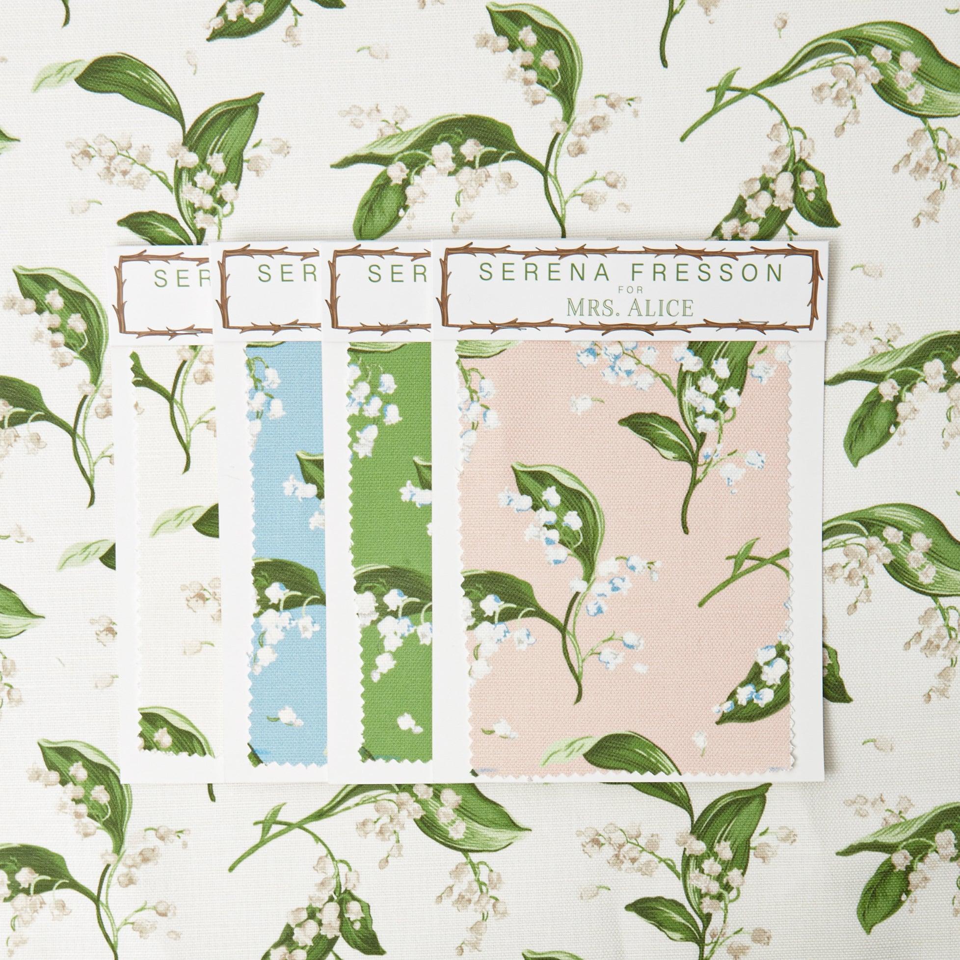 Lily of the Valley Fabric - Mrs. Alice