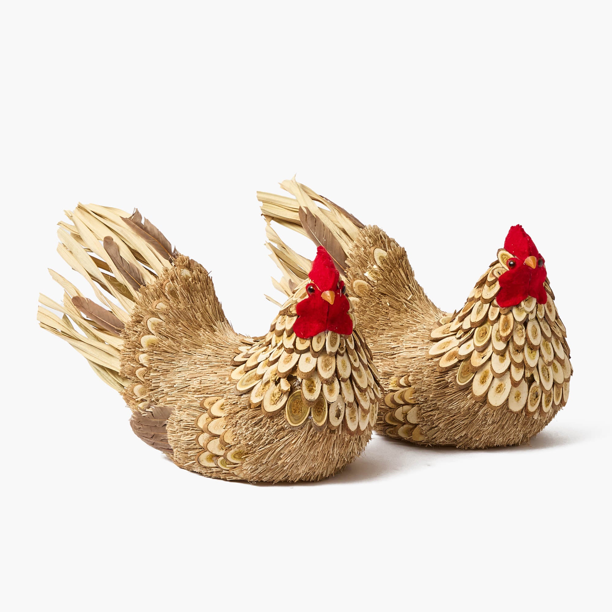 Henrietta the Brown Hen (Pair) - 21cm