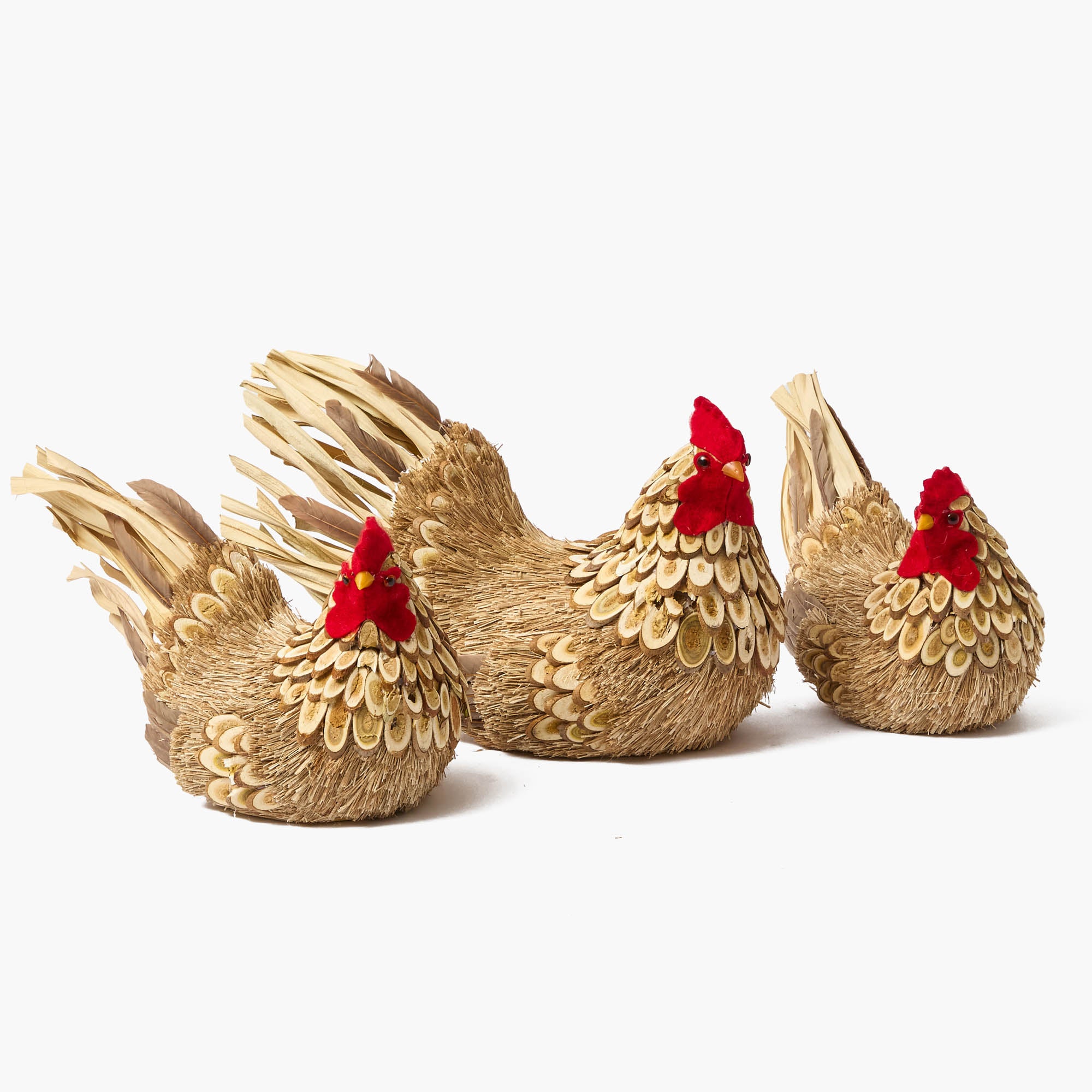 Henrietta the Brown Hen (Pair) - 21cm