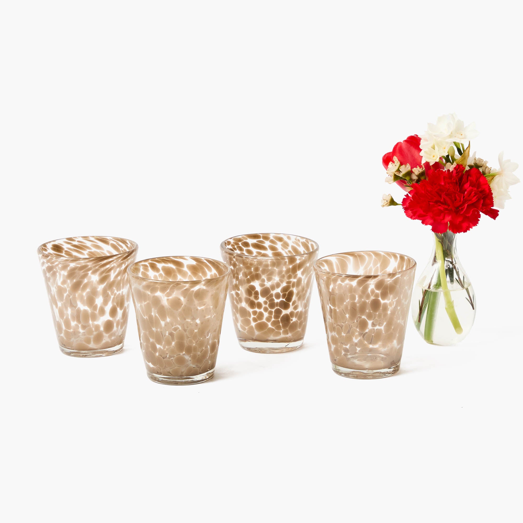 Dappled Sand Water Glasses (Set of 4)