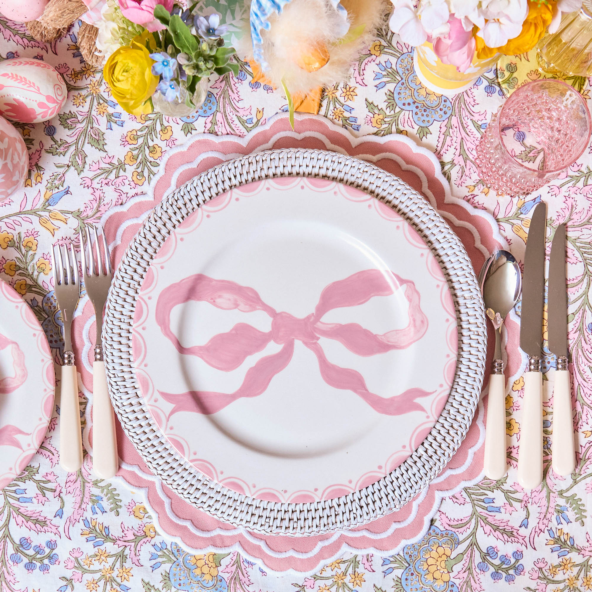 Allegra Pink Placemats (Set of 4)