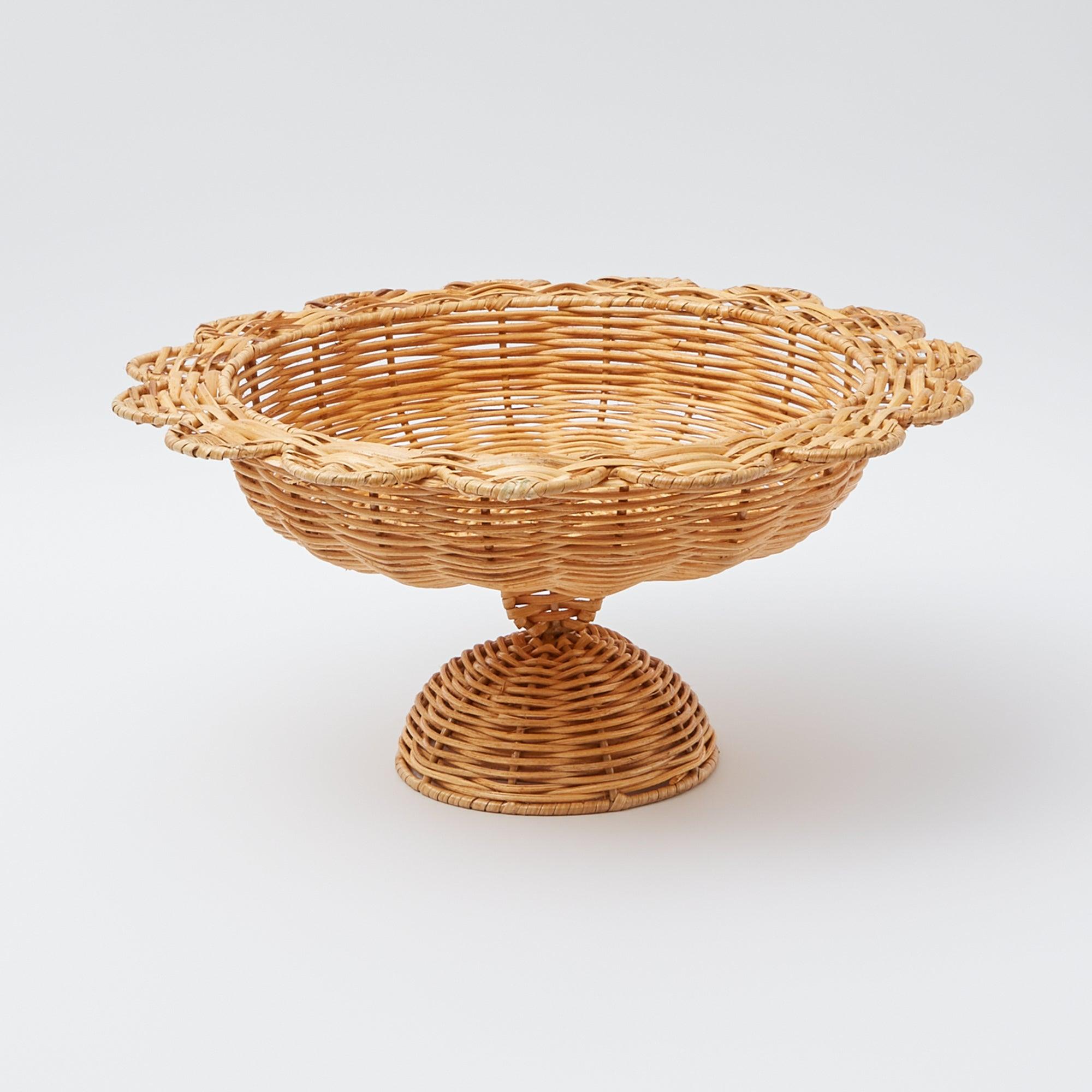 Luciana Rattan Scalloped Bowl - Mrs. Alice