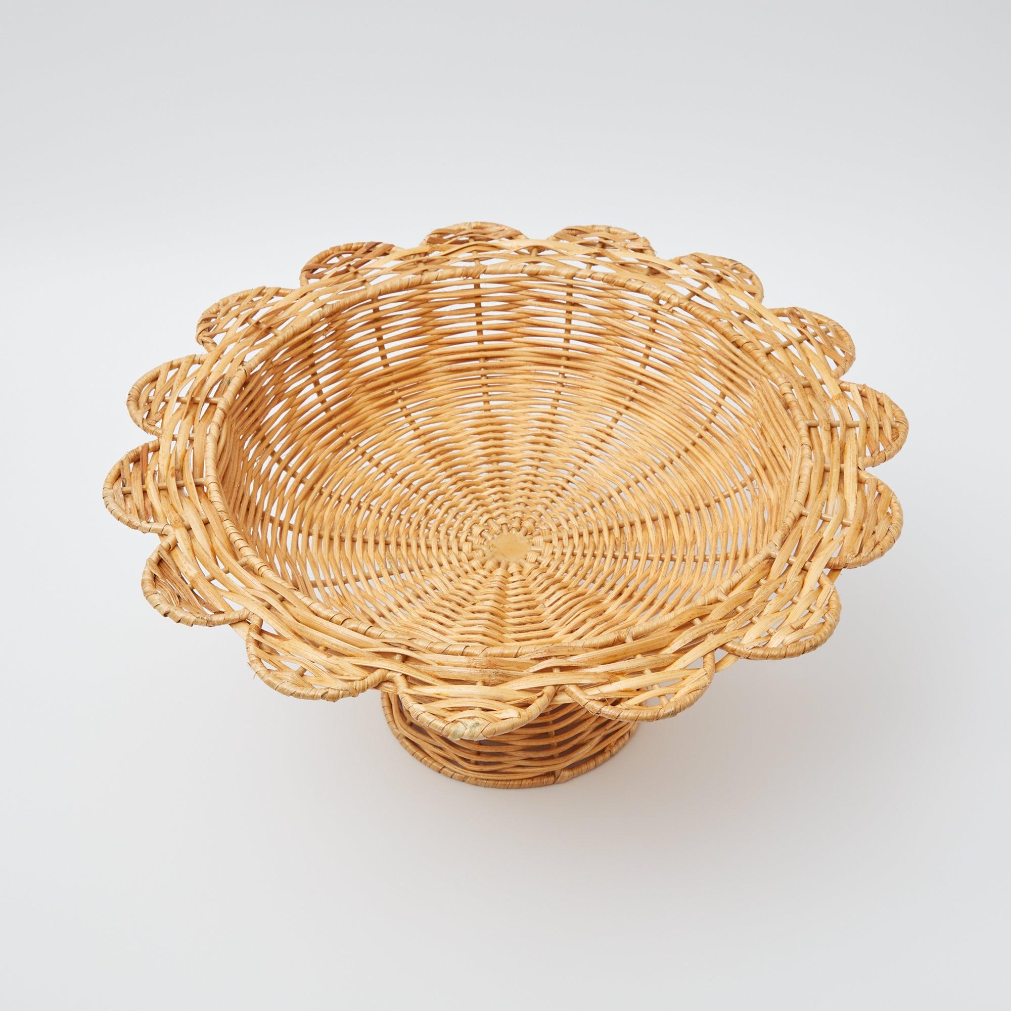 Luciana Rattan Scalloped Bowl - Mrs. Alice