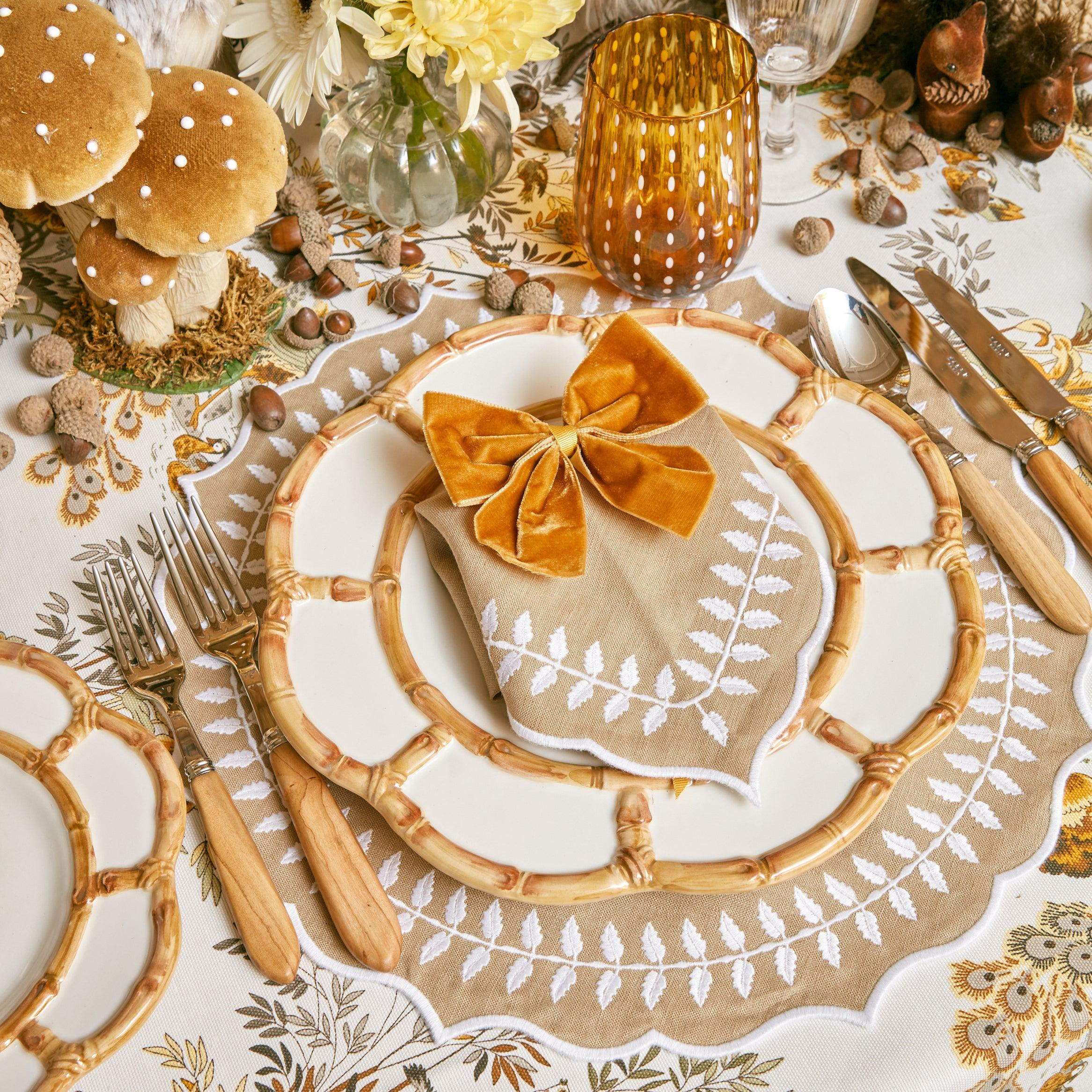 Assorted decorative acorns, each a creation of Mrs. Alice's artistry.