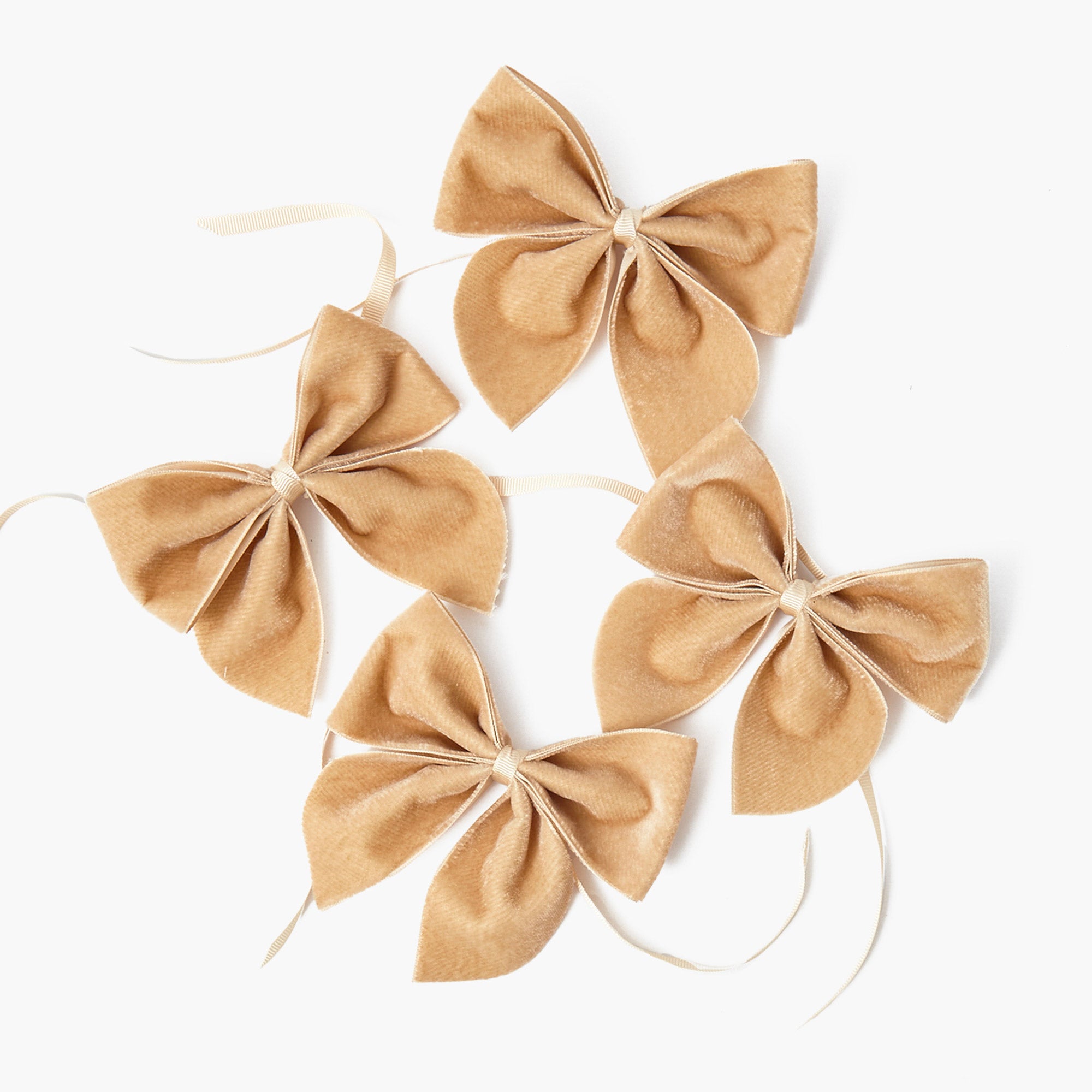 Oat Velvet Napkin Bows (Set of 4)