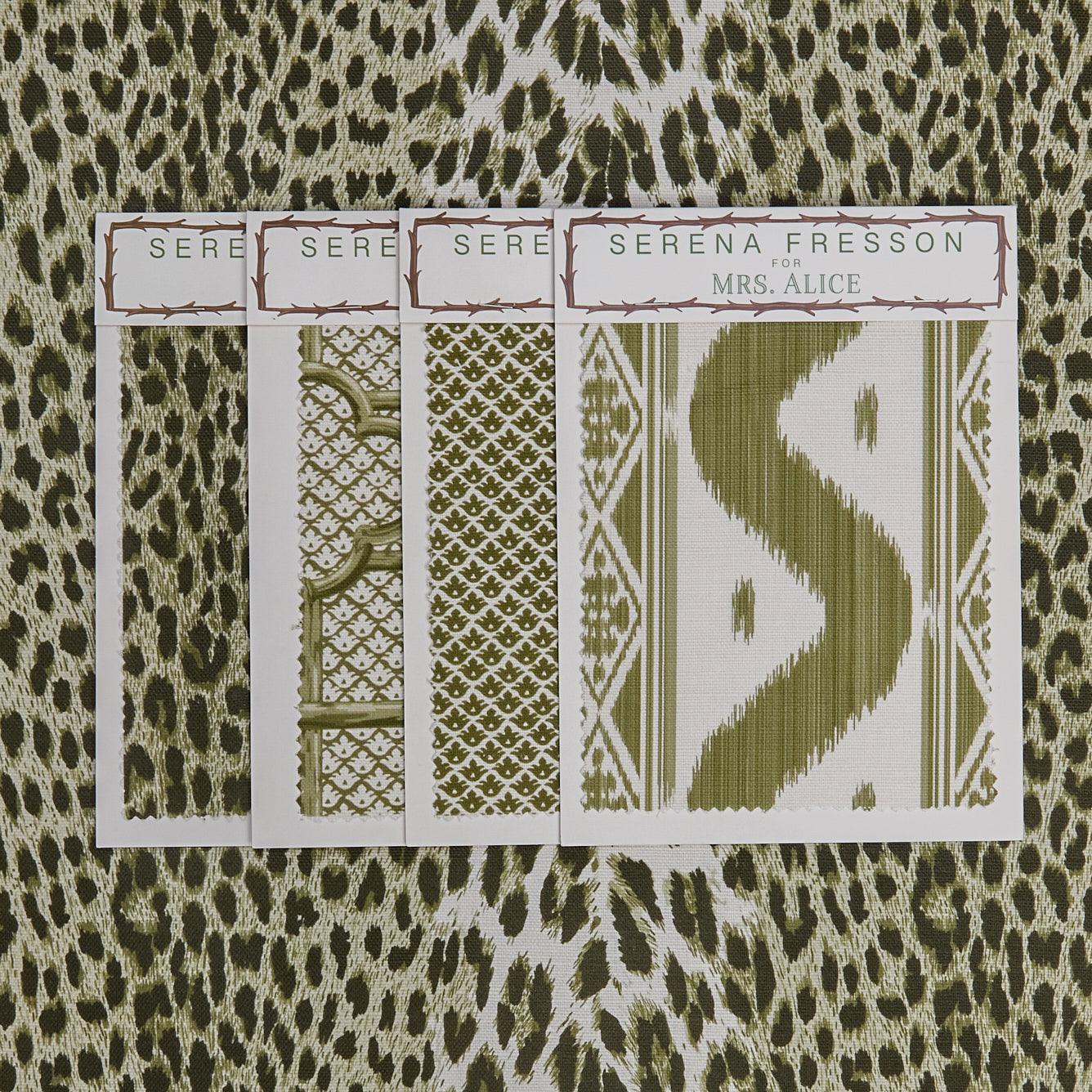 Olive Green Leopard Fabric