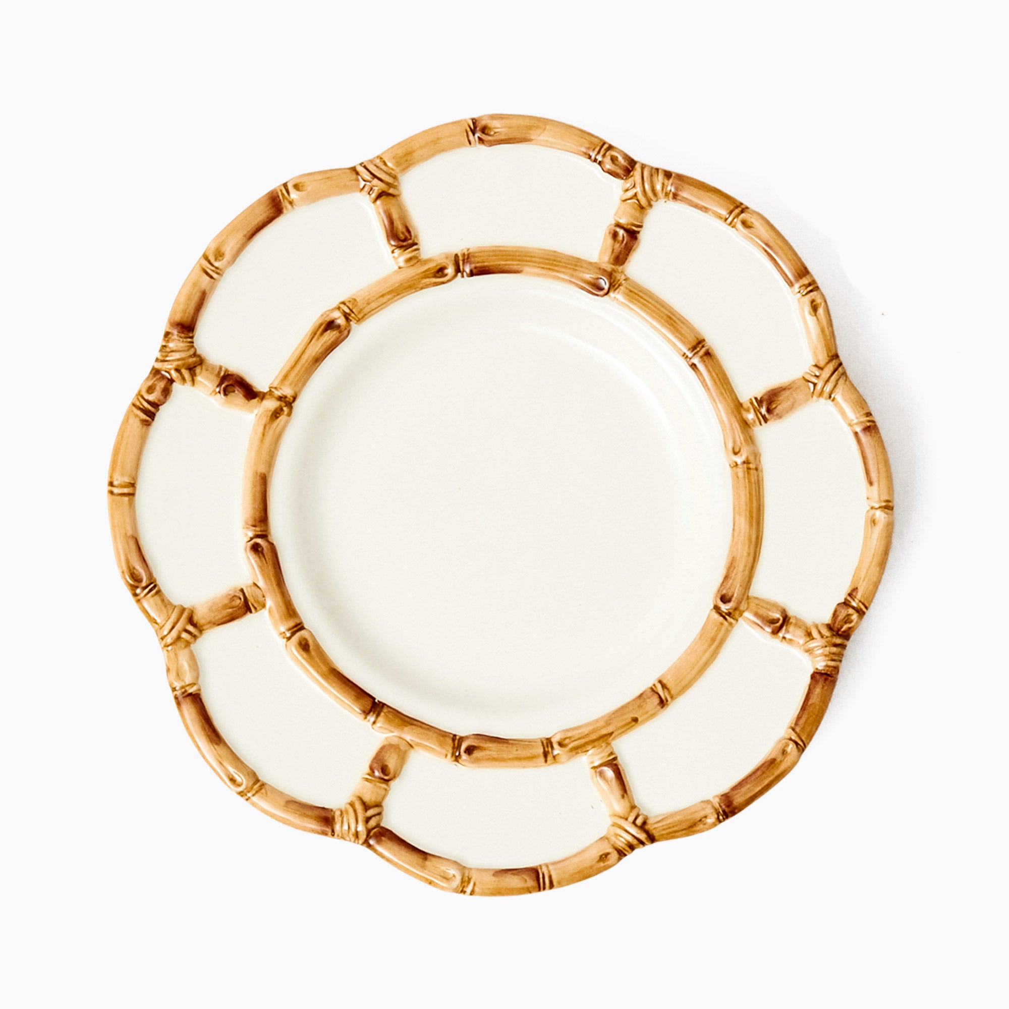 Petal Bamboo Ceramic Dinner Plate