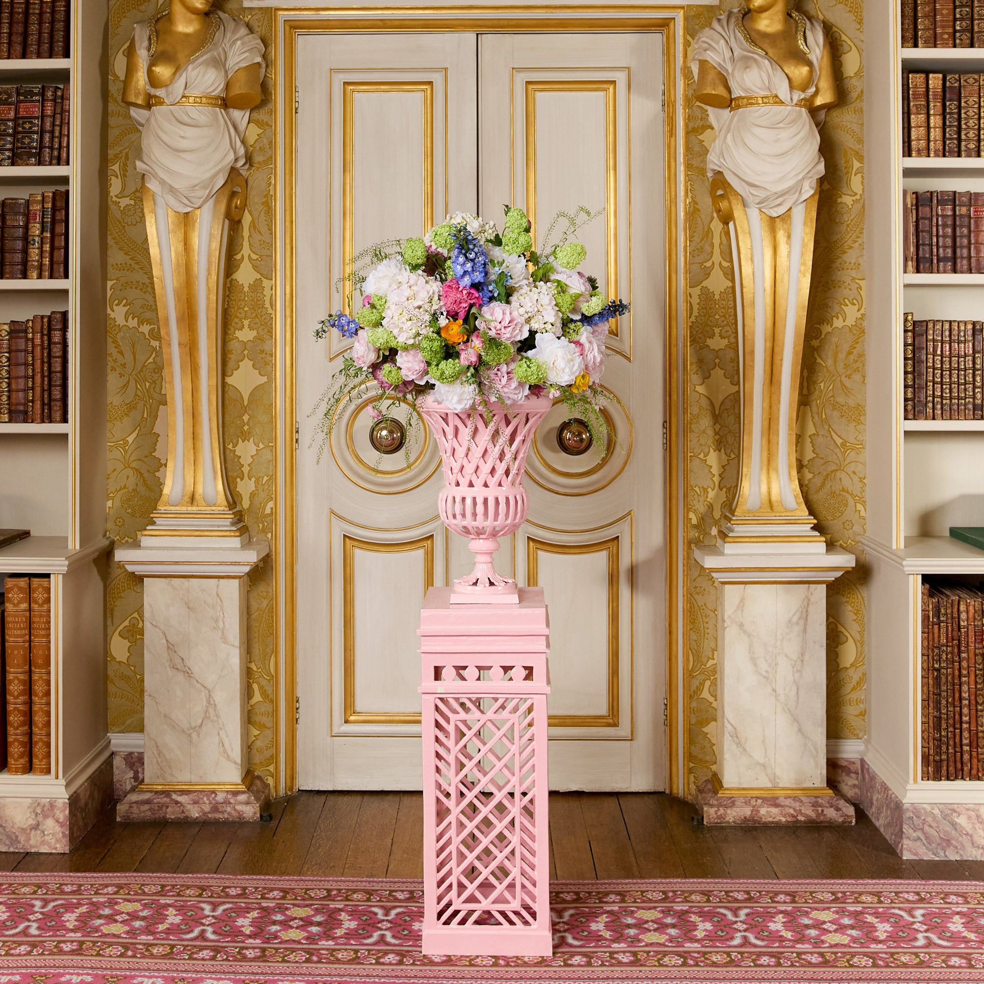 Adelaide Pink Lattice Urn