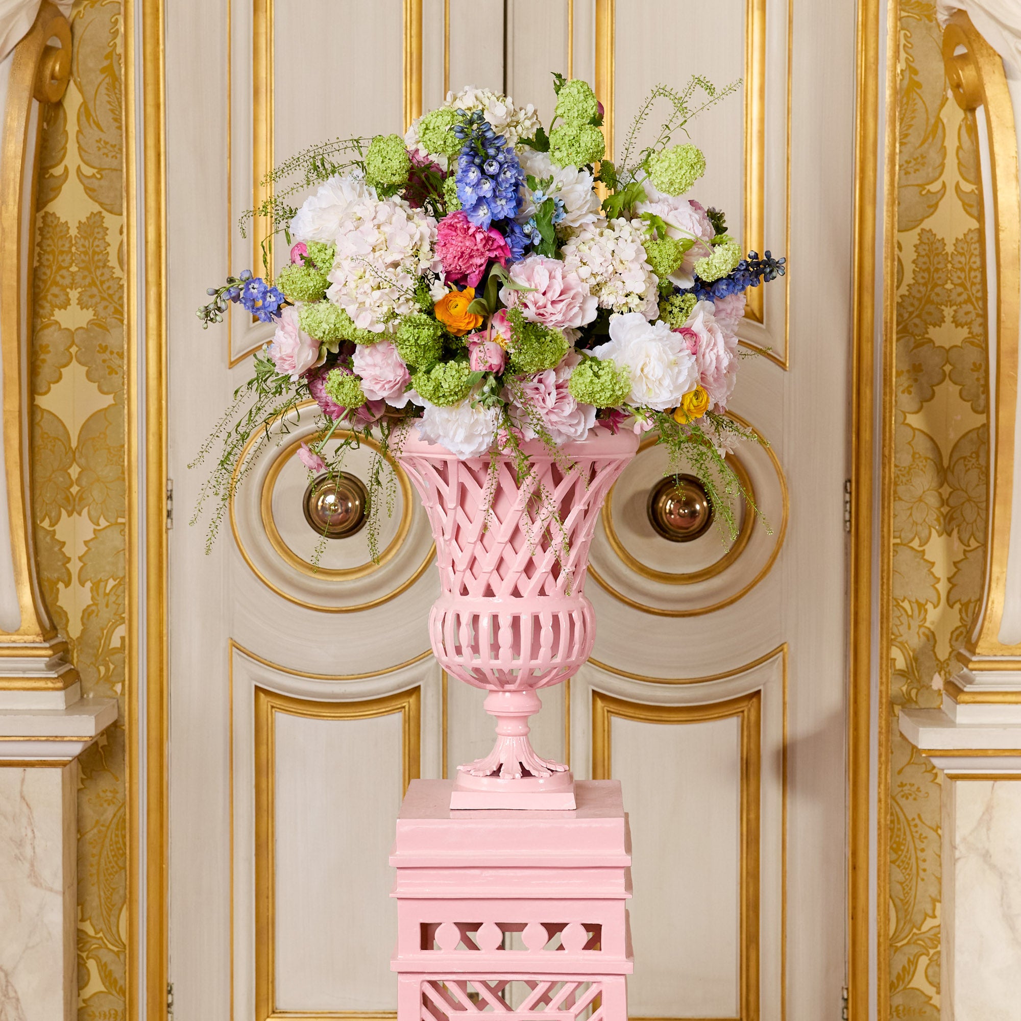 Adelaide Pink Lattice Urn