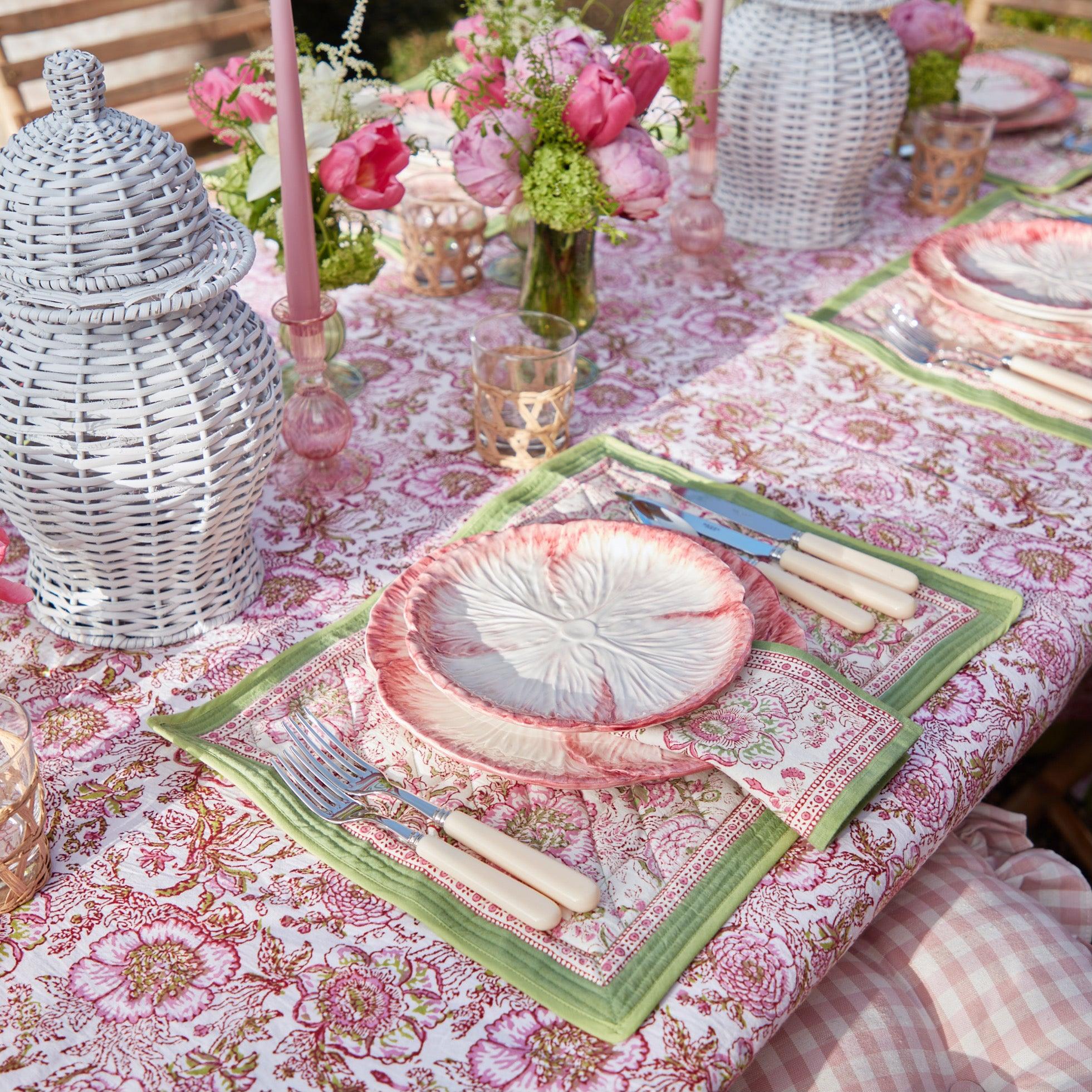 Pink Capri Lettuce Starter Plate - Mrs. Alice