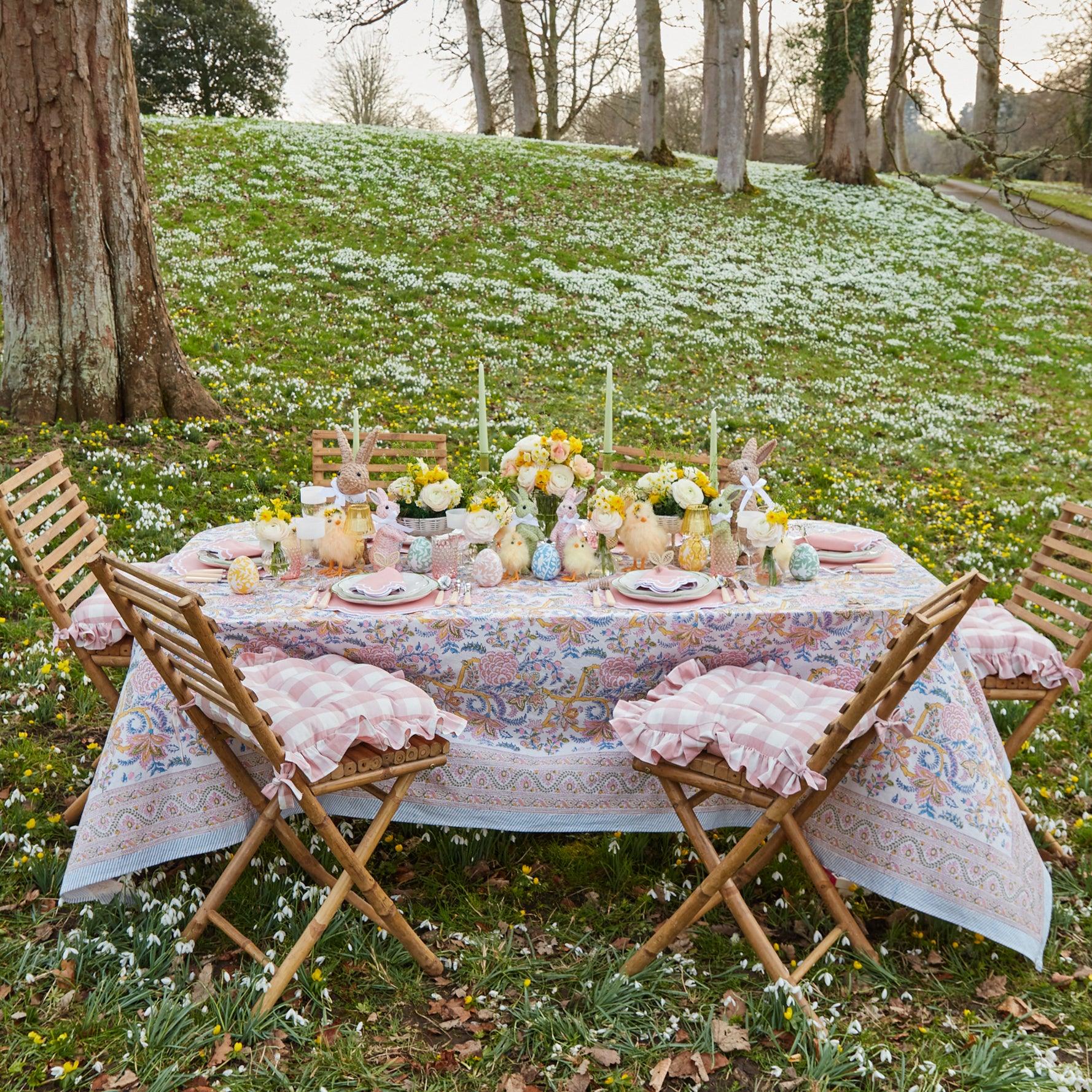 Pink Rattan Napkin Bow (Set of 4) - Mrs. Alice