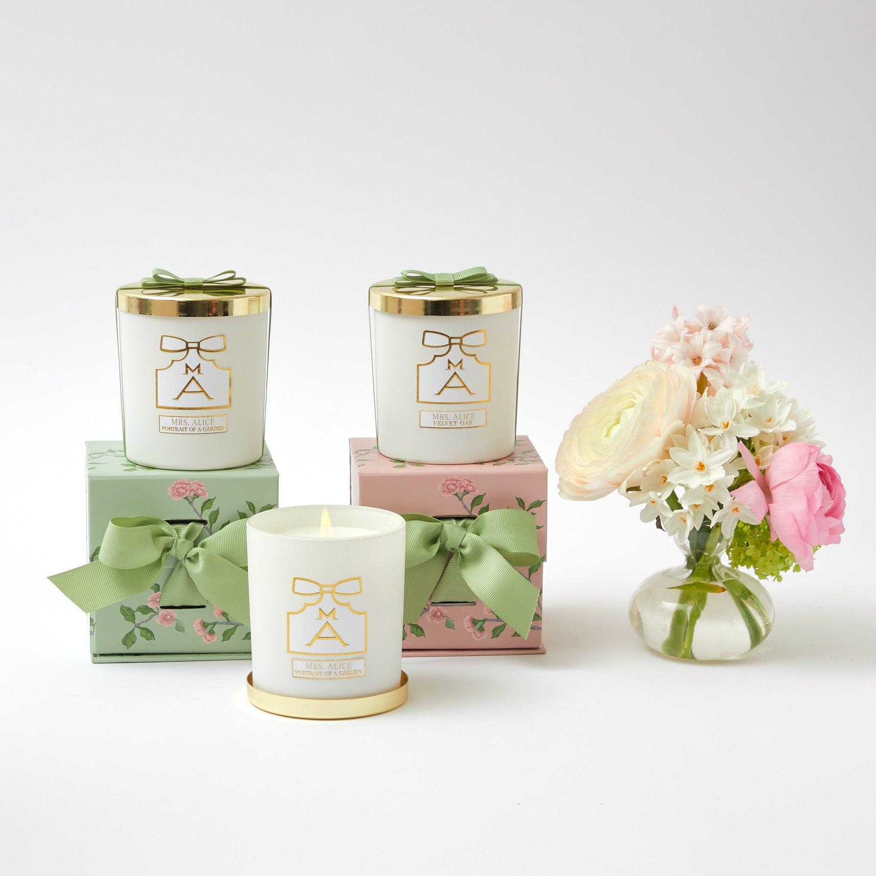 Portrait of a Garden Scented Candle & Pot Set – Mrs. Alice