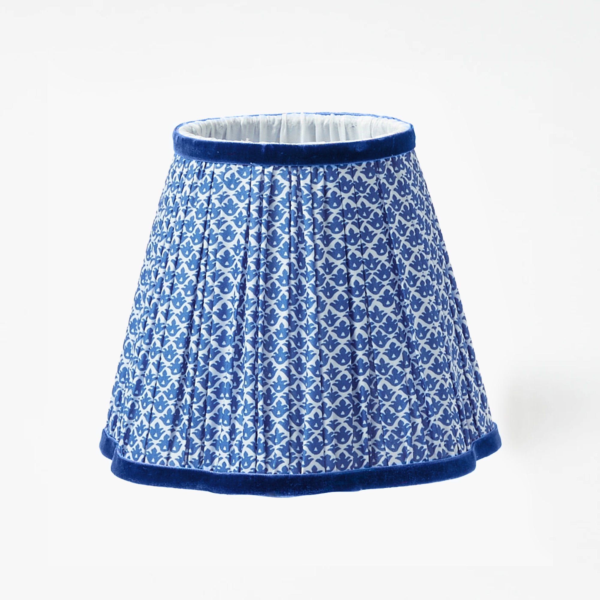 Cobalt Lotus Lampshade (18cm)