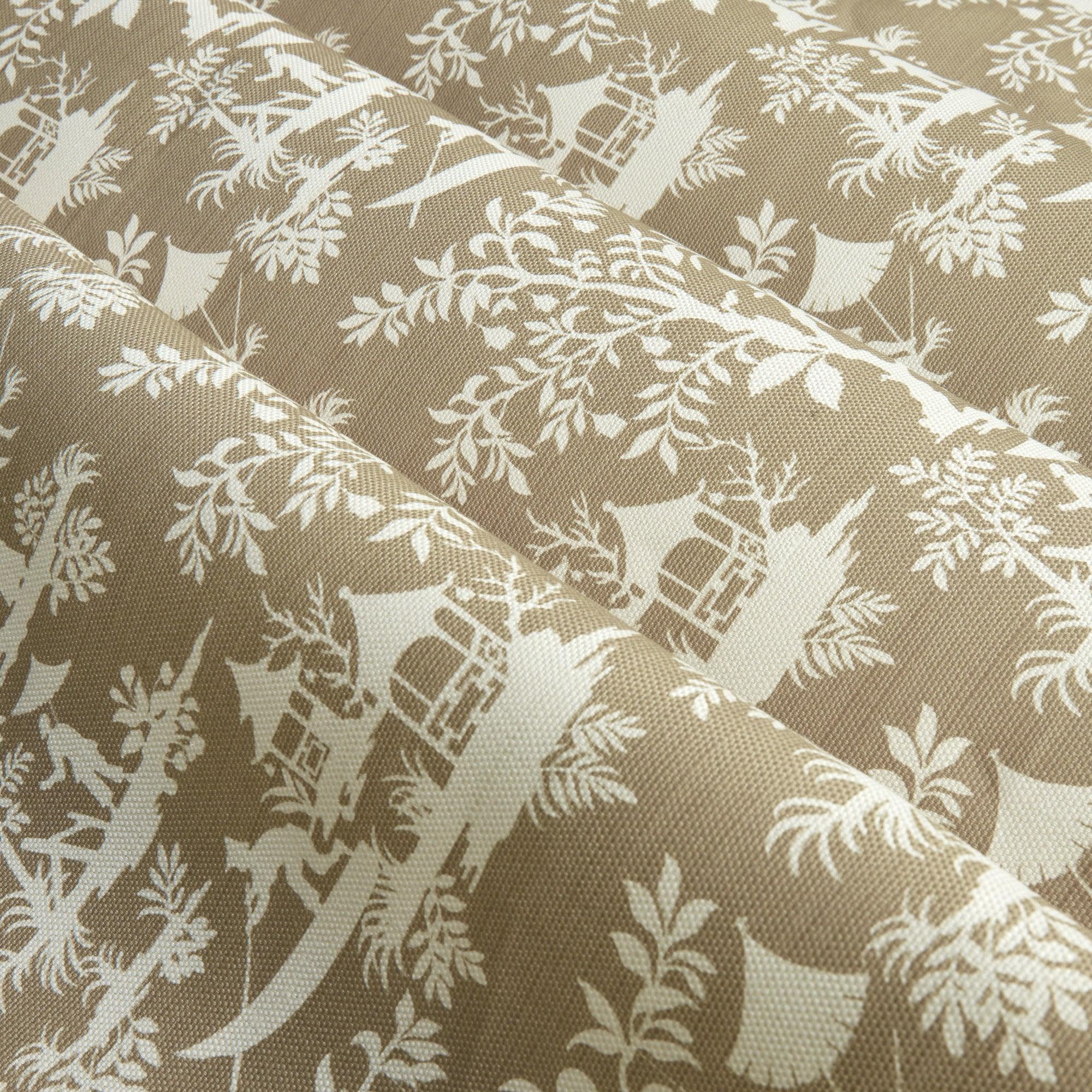 Putty Pagoda Garden Fabric - Mrs. Alice