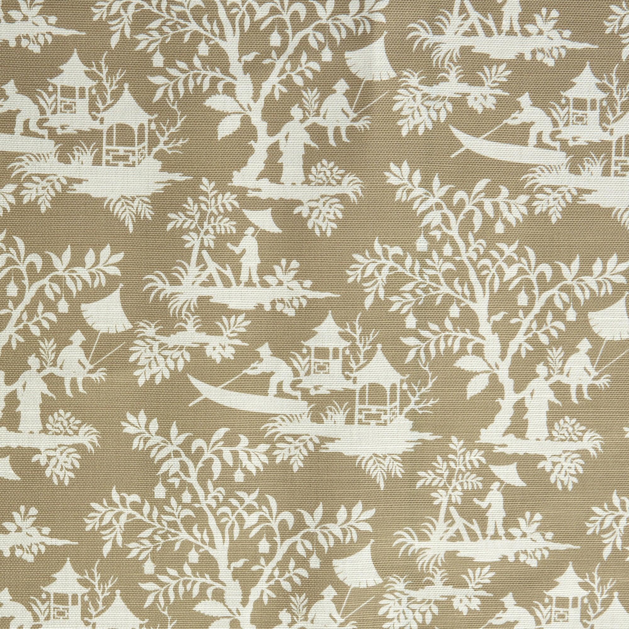 Putty Pagoda Garden Fabric - Mrs. Alice