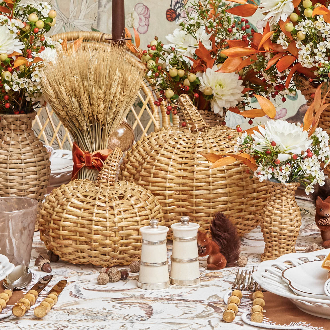 Large Wicker on sale Pumpkin