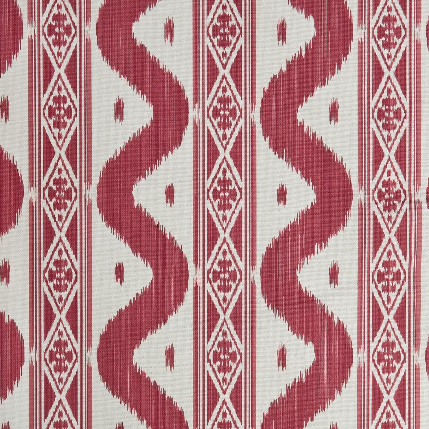 Raspberry Pink Ikat Stripe Fabric - Mrs. Alice