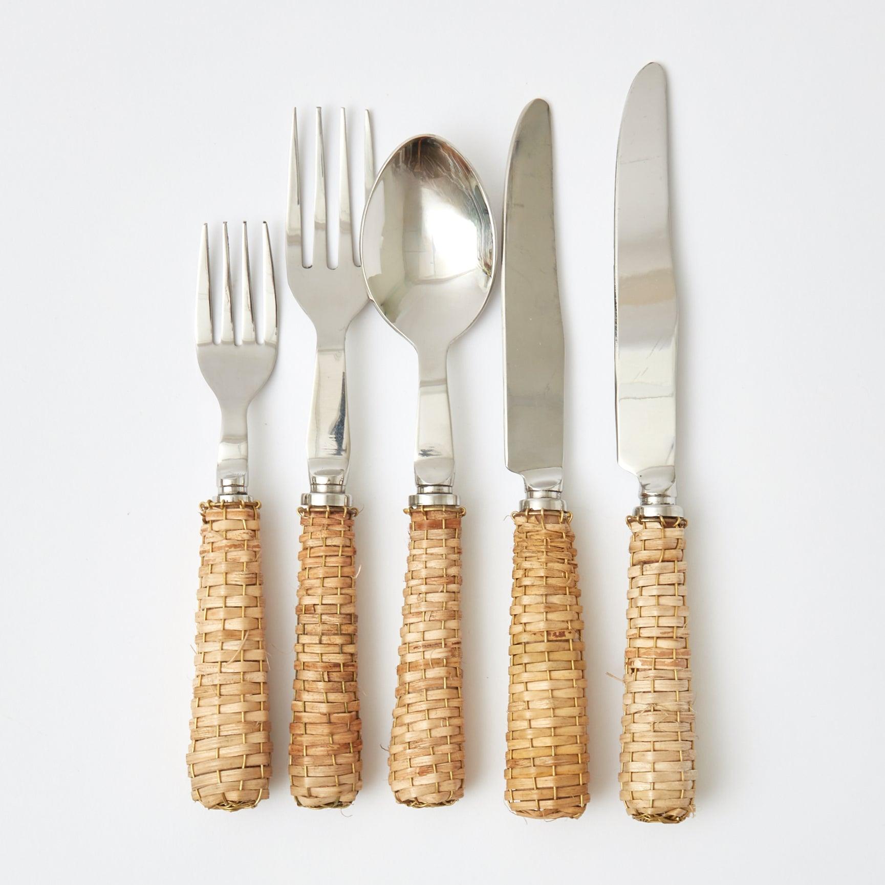 Rattan Cutlery (5 Piece) - Mrs. Alice