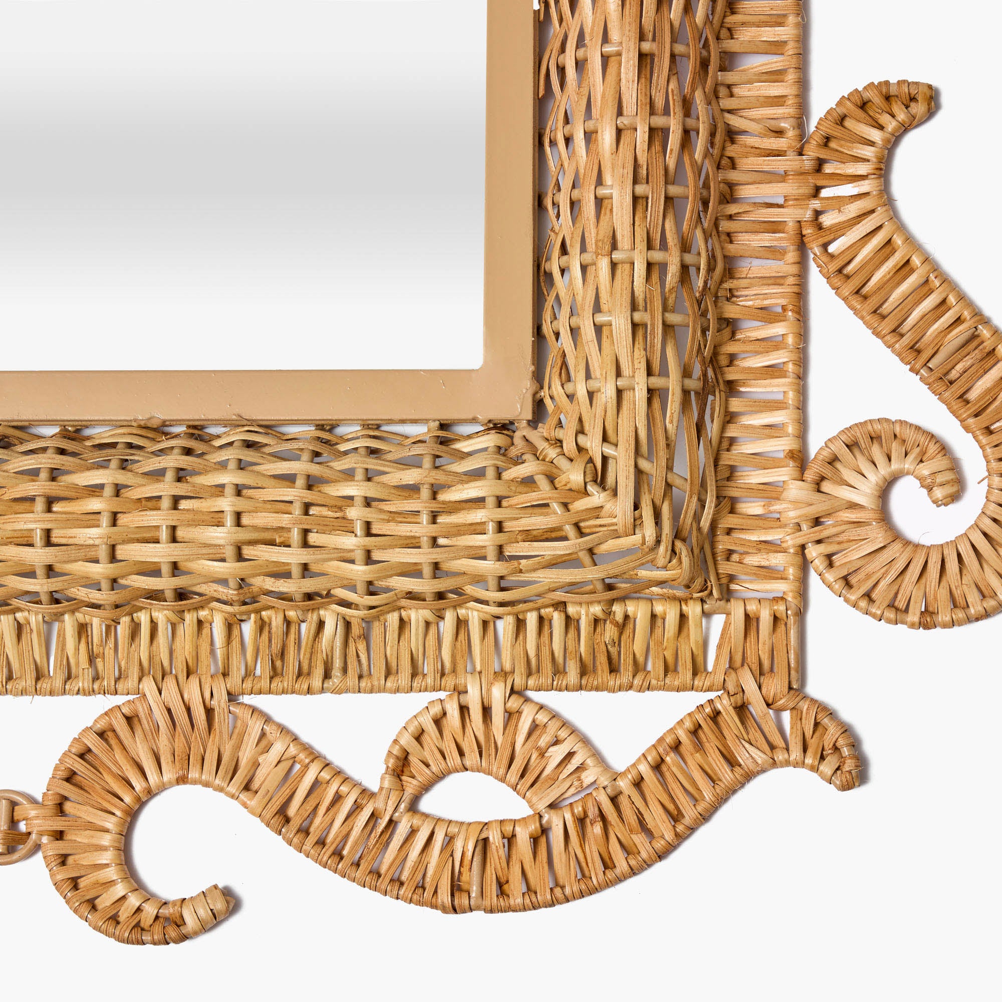 The Small Grand Rattan Mirror