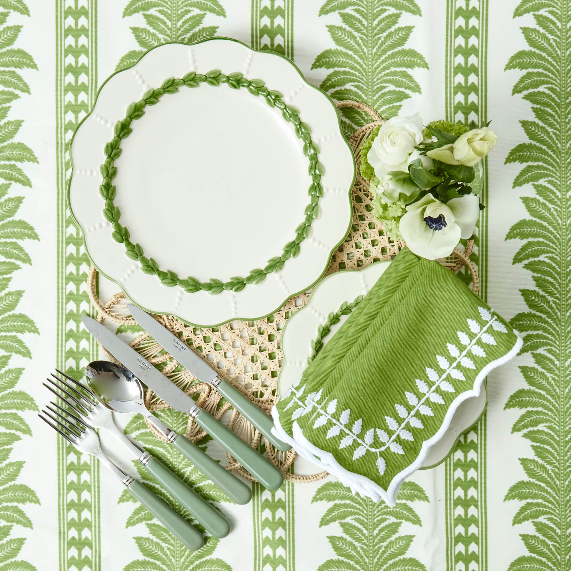 Green Viviana Dinner Plates (Set of 4)