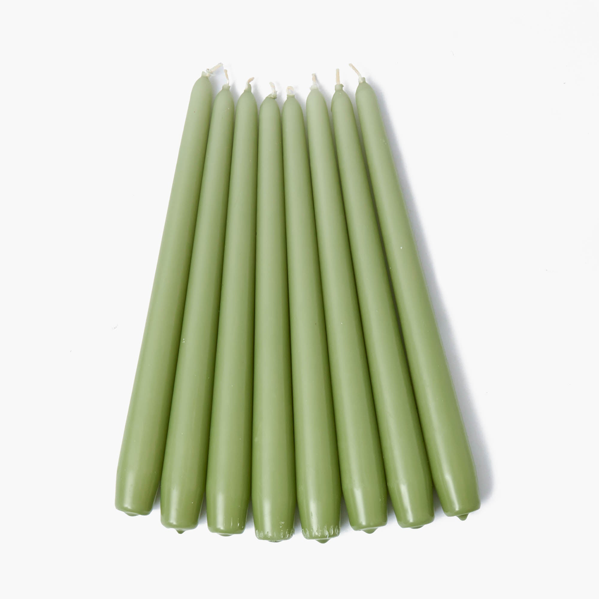 Spring Green Candles (Set of 8)